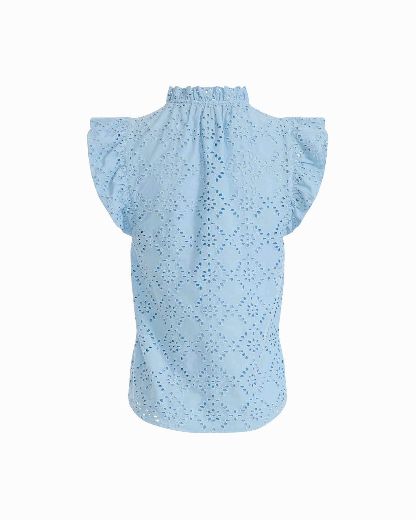 Anne Klein V-Neck Blouse with Flutter Sleeves