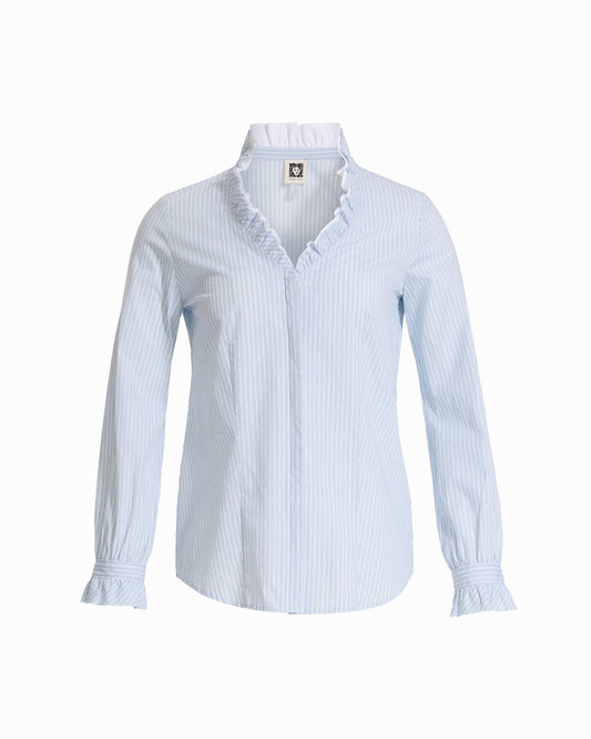 Anne Klein Long Sleeve Ruffle Button-Front and Cuff Shirt