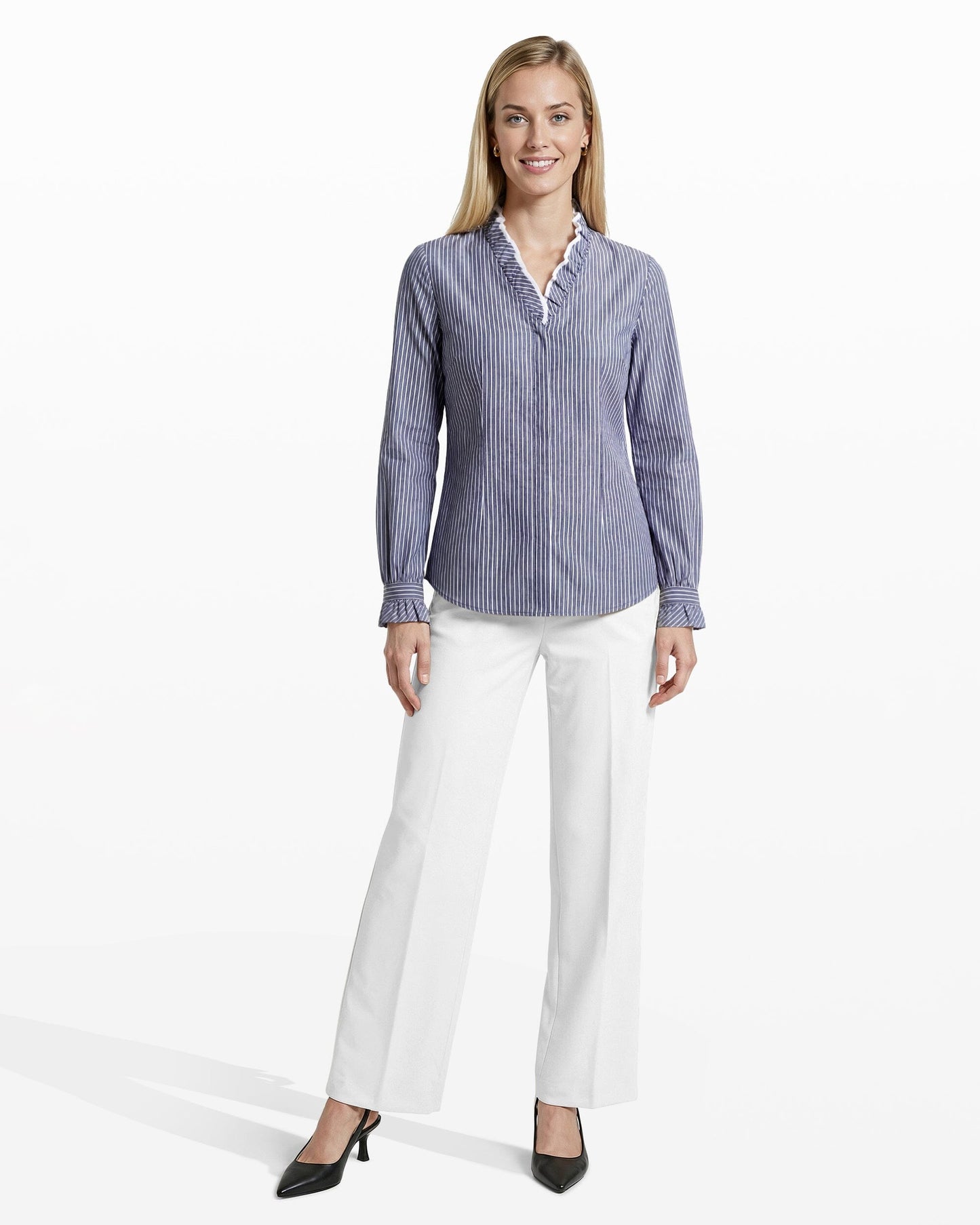 Anne Klein Ruffle Button-Front Shirt