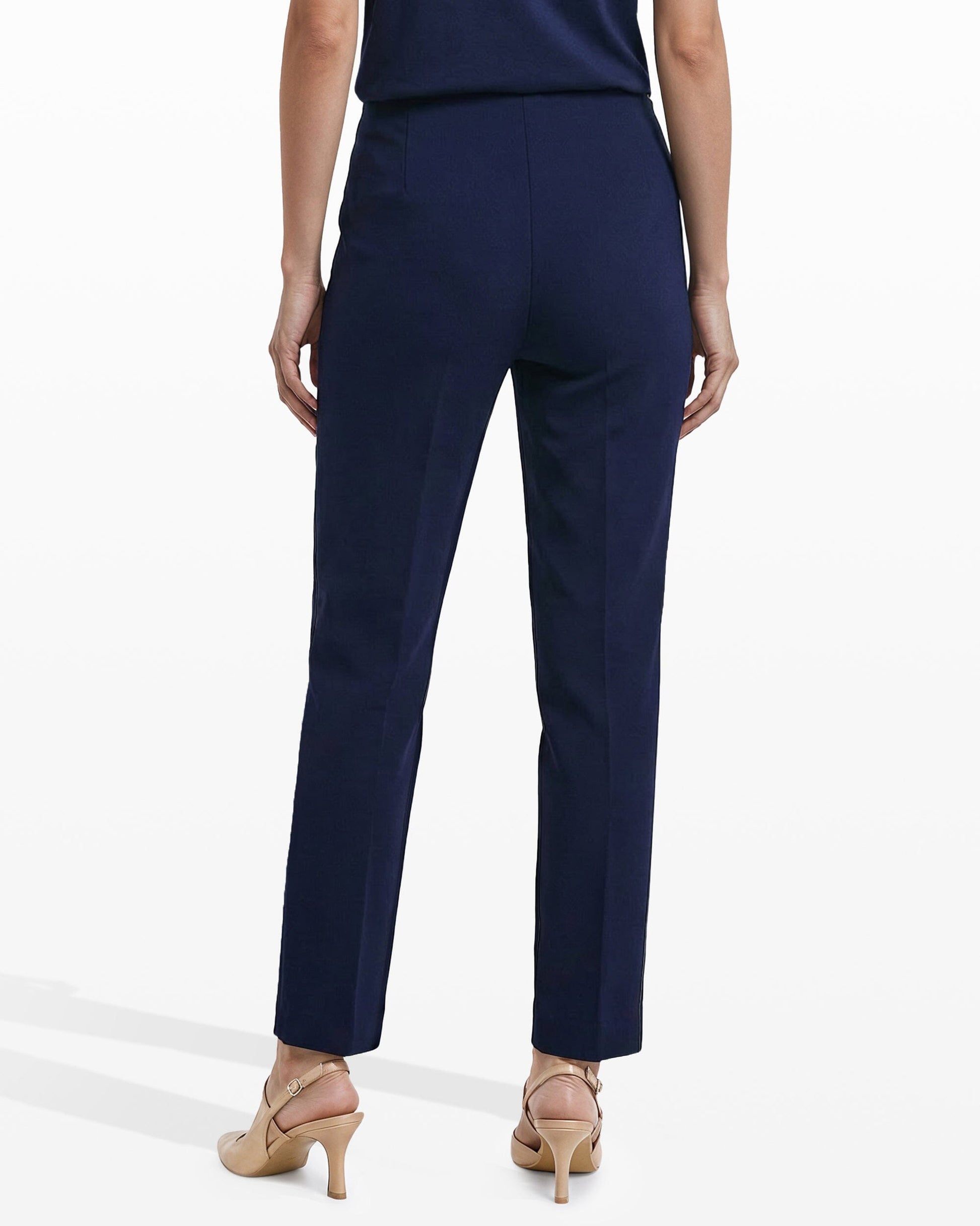Anne Klein Straight Ankle Hollywood Waist Pants