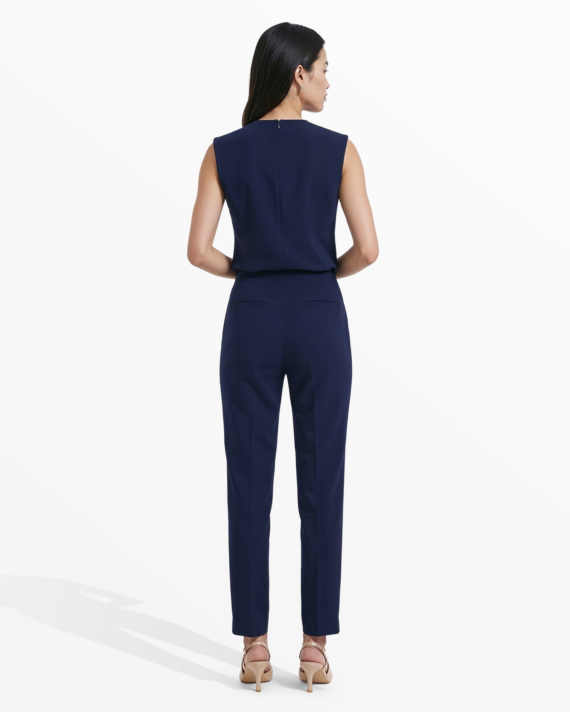 Anne Klein Straight Ankle Hollywood Waist Pants