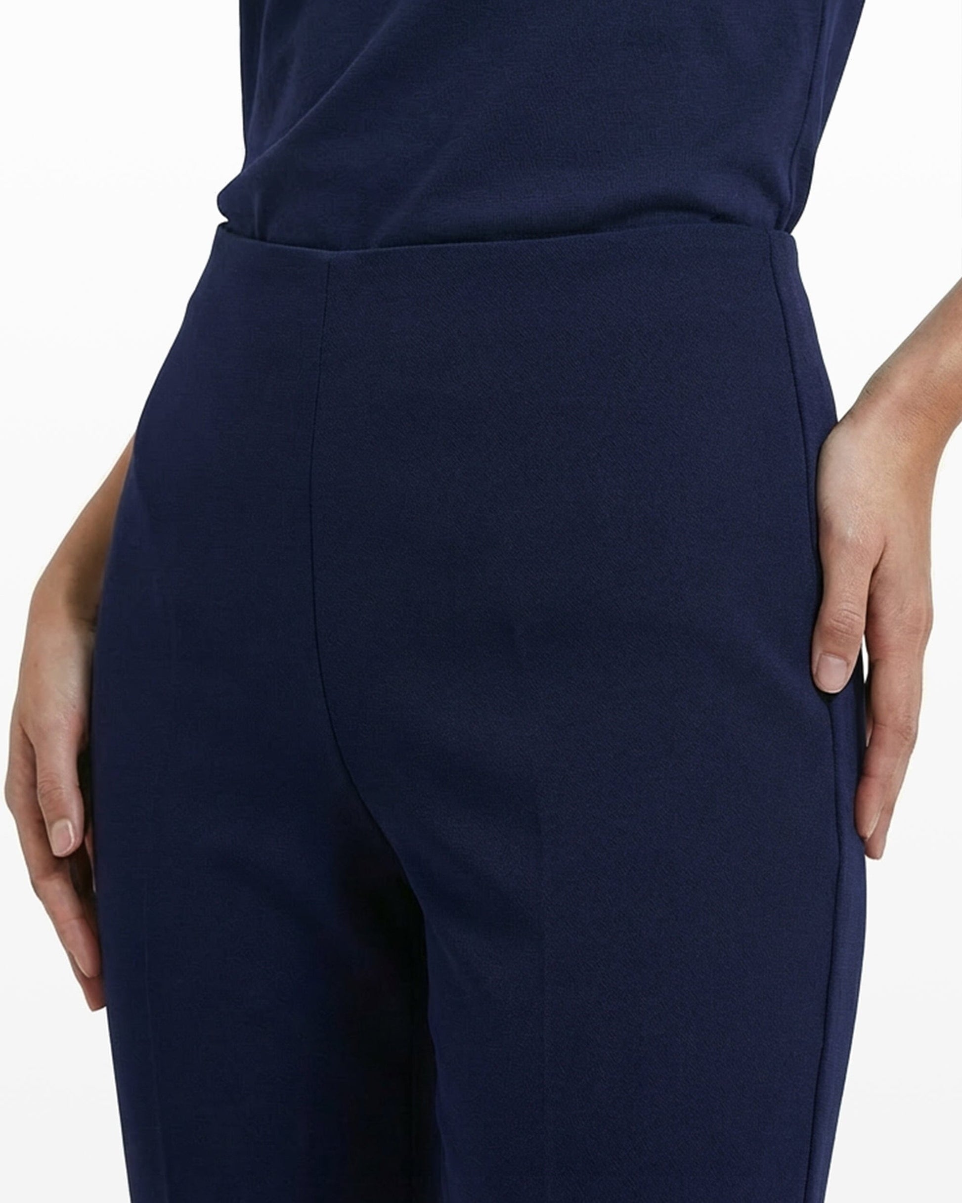 Anne Klein Straight Ankle Hollywood Waist Pants
