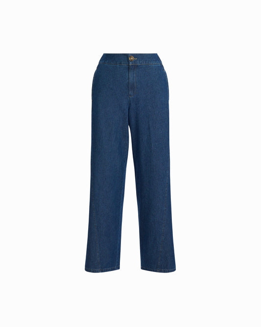 Anne Klein Wide Leg Pants With Curved Seams