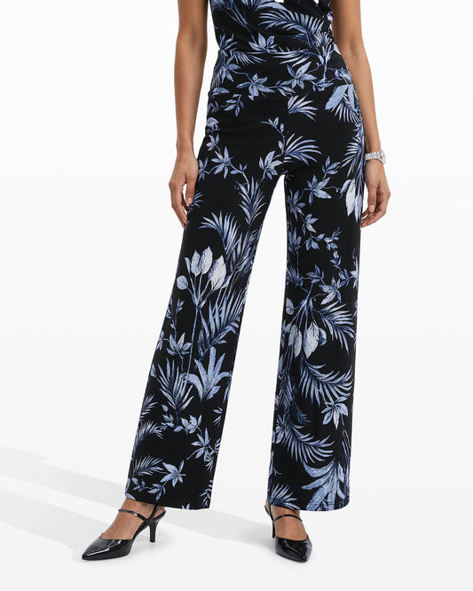 Anne Klein Wide-Leg Palazzo Pant High-Rise Waistband