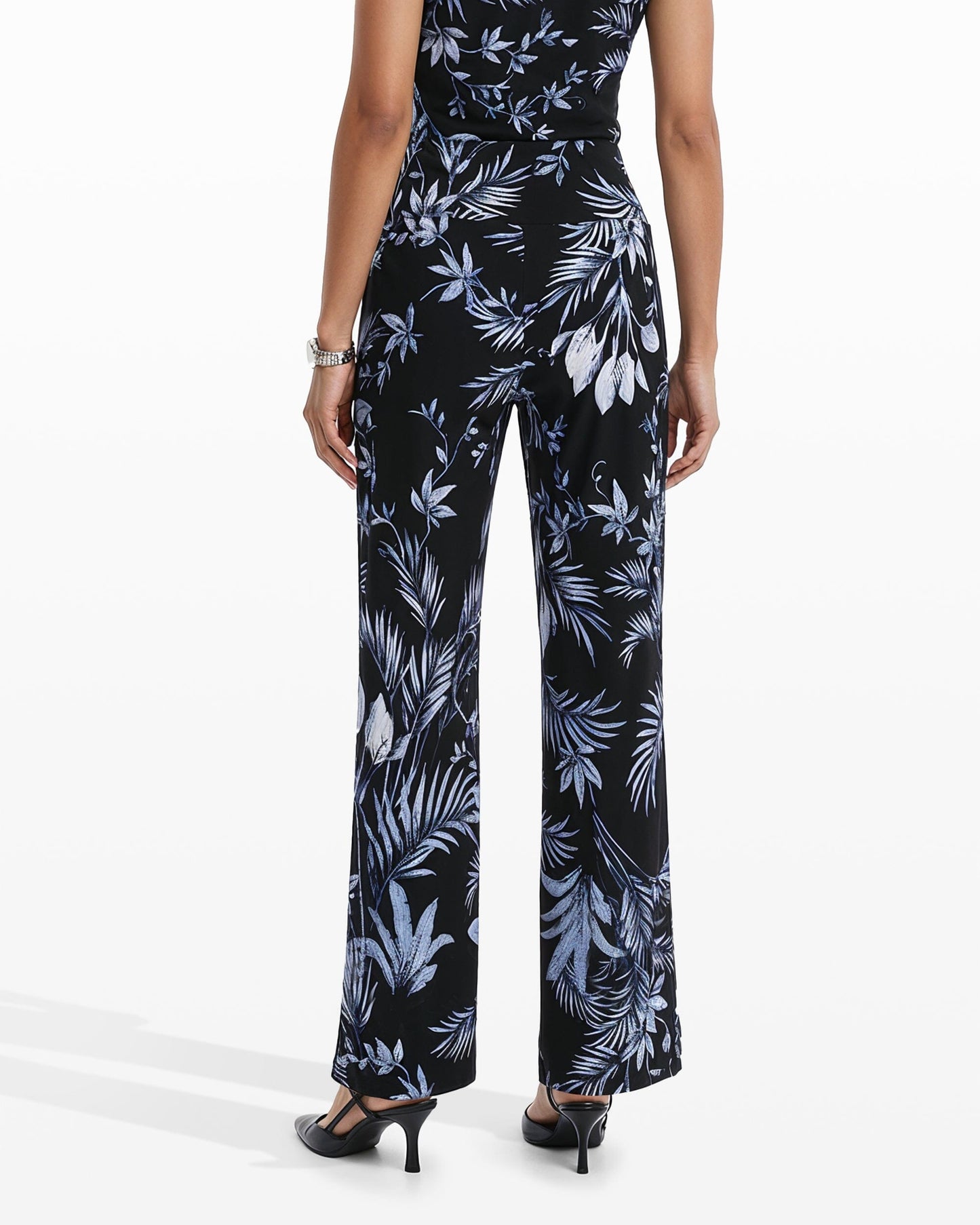 Anne Klein Wide-Leg Palazzo Pant High-Rise Waistband
