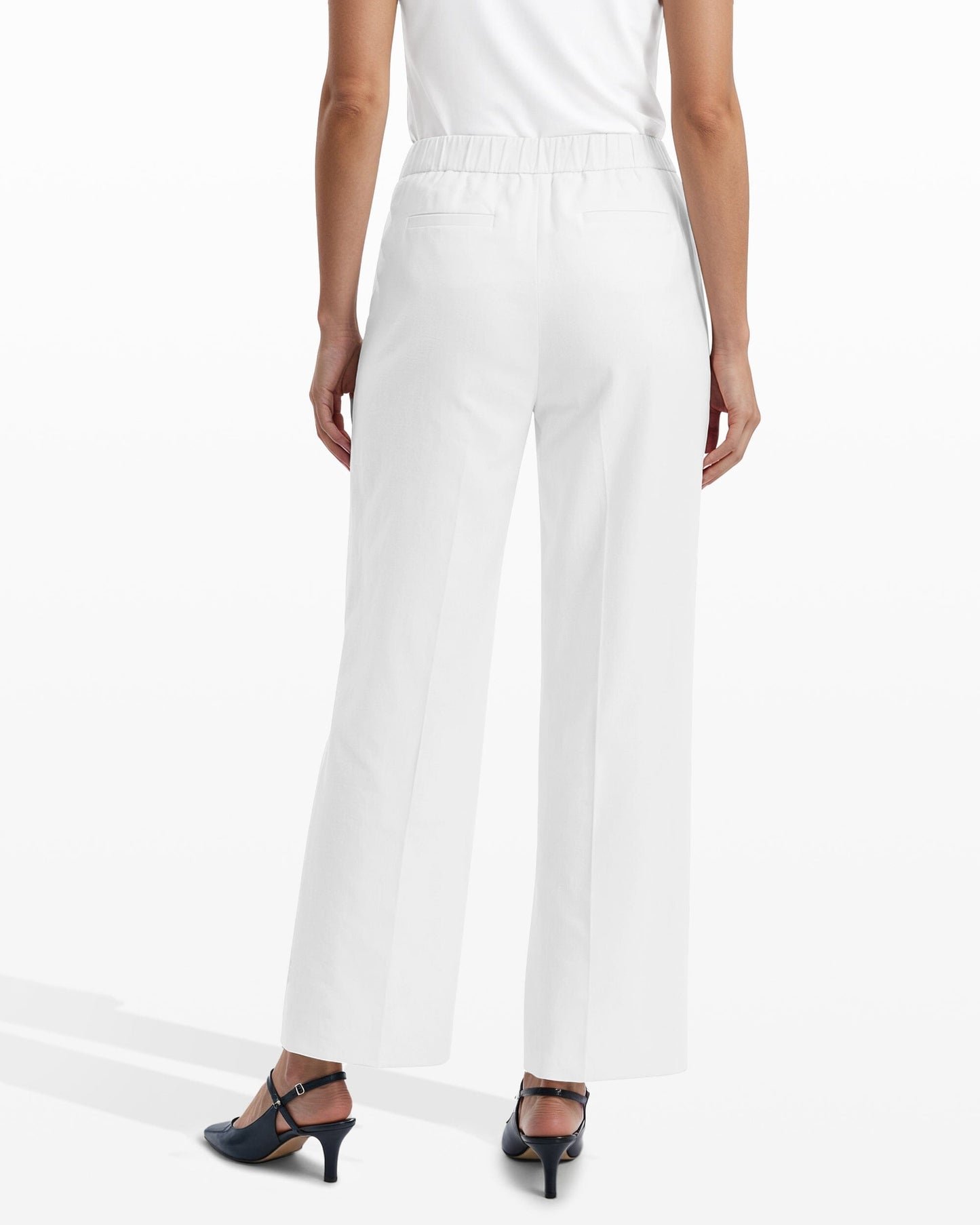 Anne Klein Straight Ankle Pull-On Lined Trousers