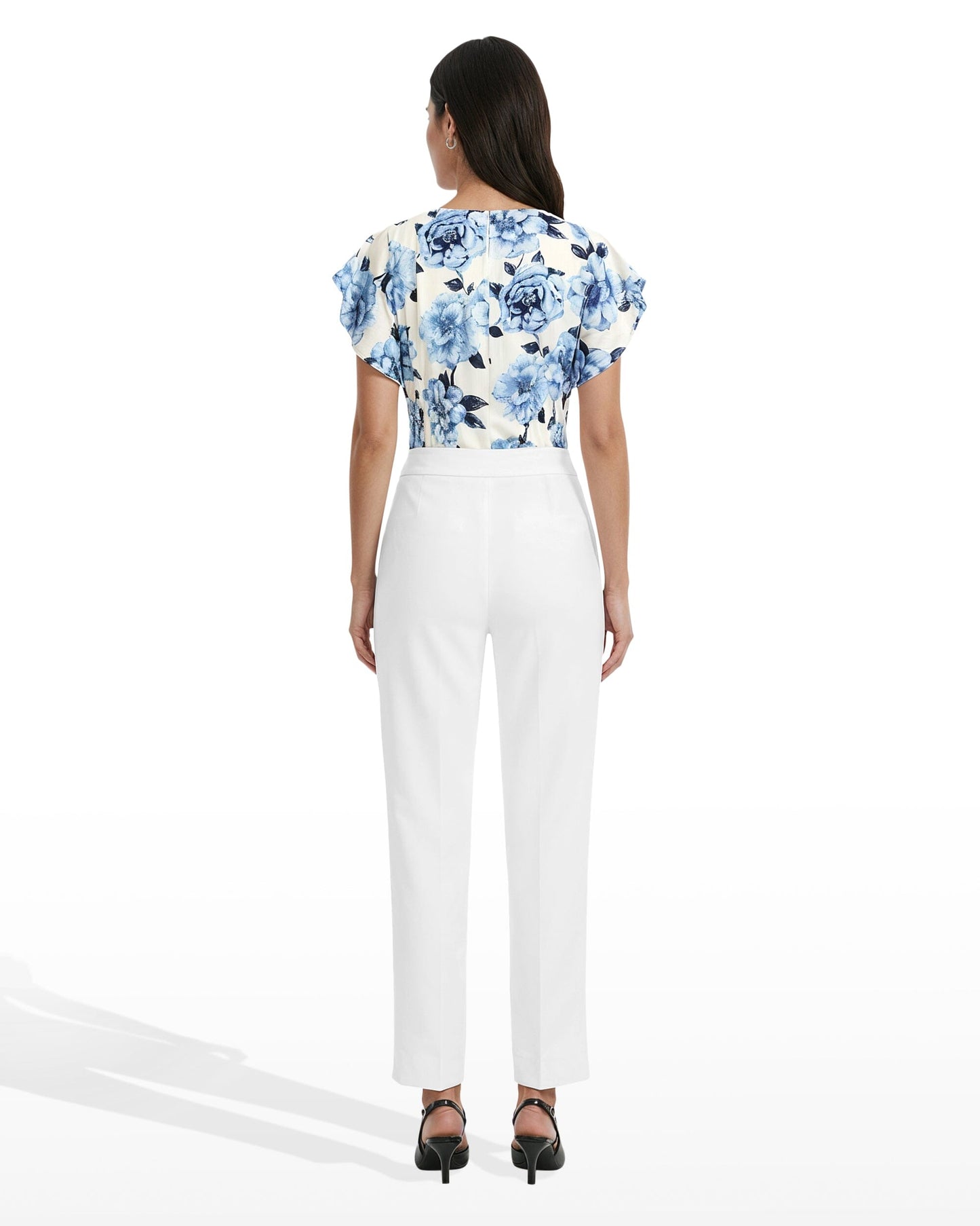 Anne Klein Straight Ankle Hollywood Waist Pants
