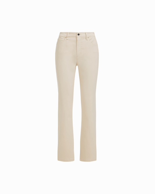 Anne Klein Leo Straight-Leg Pants in WHITE DOVE