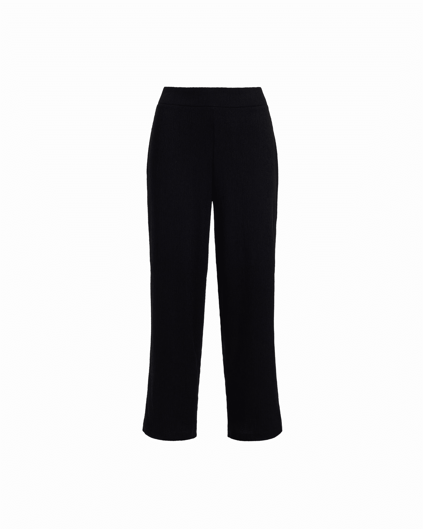 Anne Klein Wide Leg Crop Pull-On Pants in ANNE BLACK