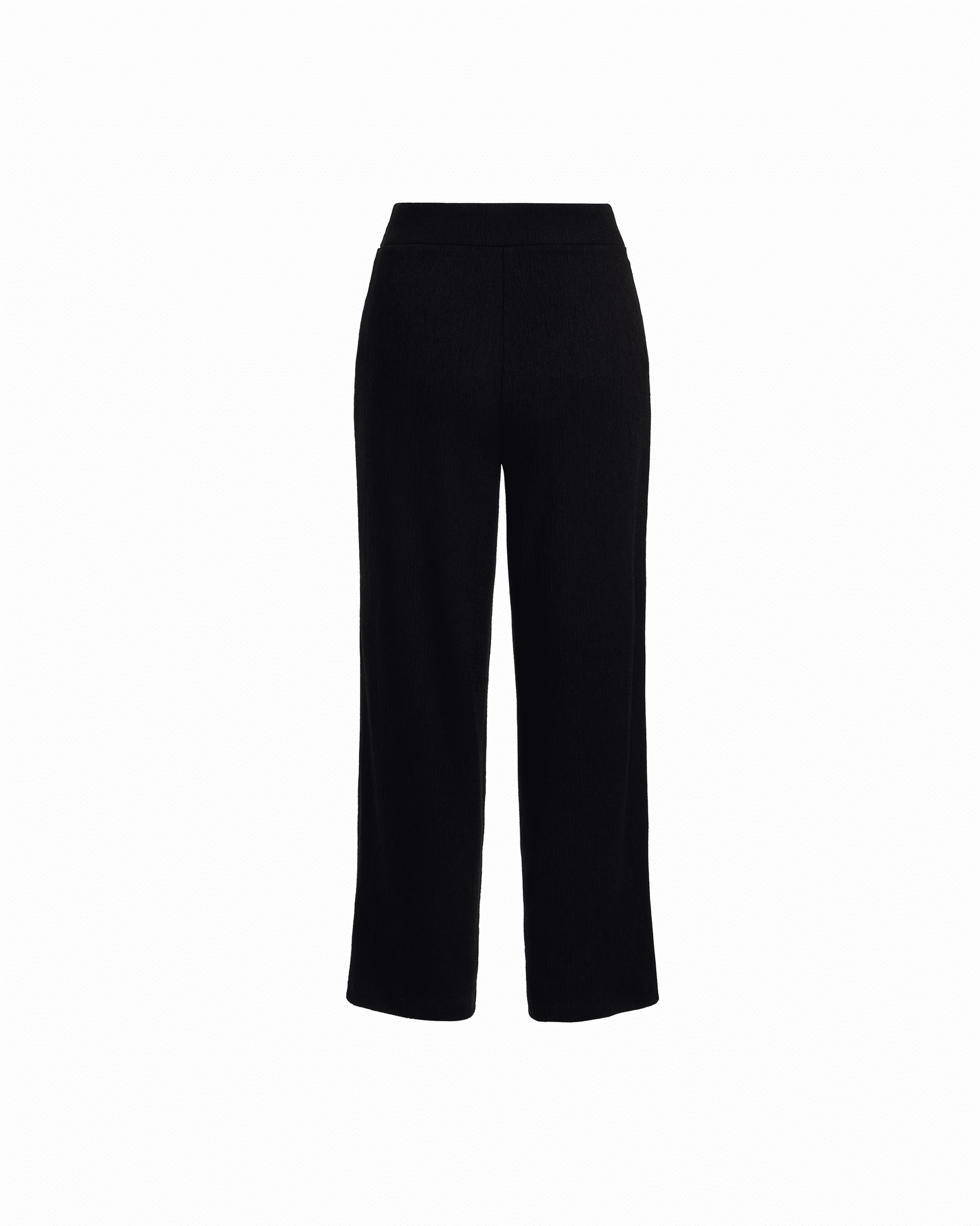 Anne Klein Wide Leg Crop Pull-On Pants in ANNE BLACK