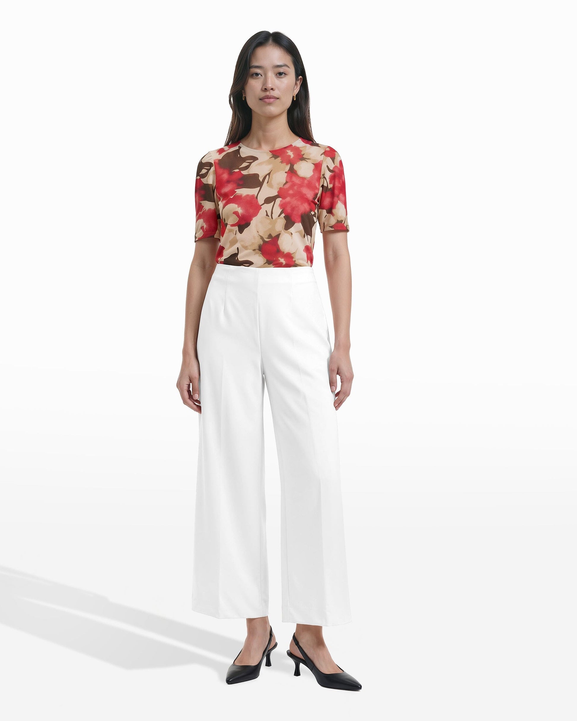 Anne Klein Straight Leg Ankle Pull-On Pant