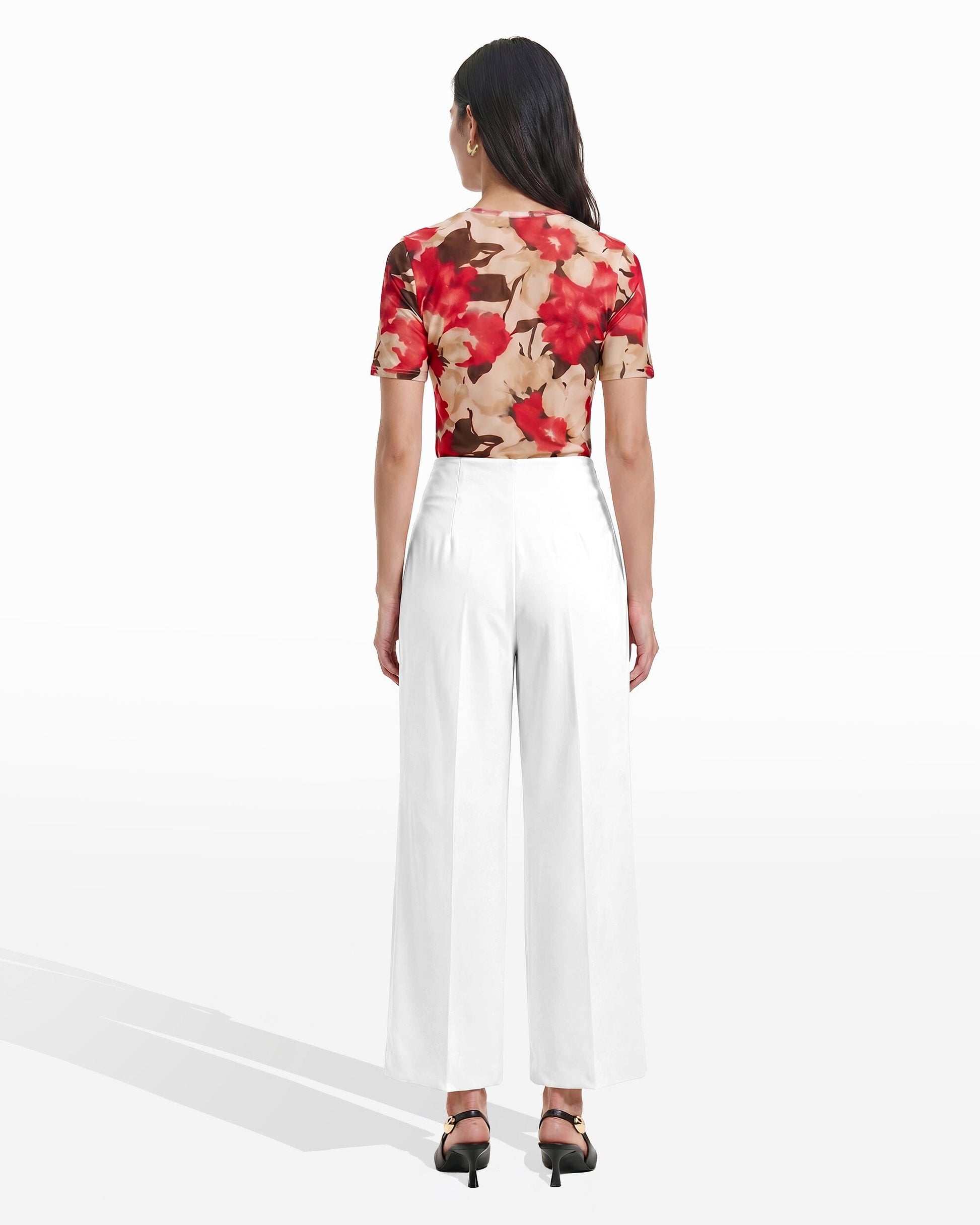 Anne Klein Straight Leg Ankle Pull-On Pant