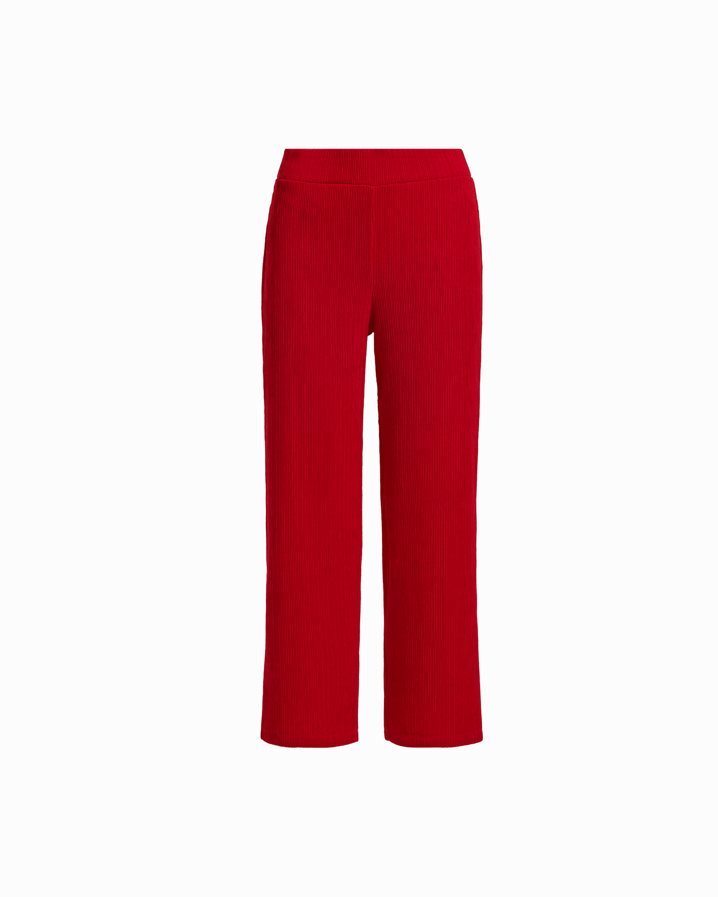 Anne Klein Plus Size Wide Leg Crop Pants with Wide Waistband