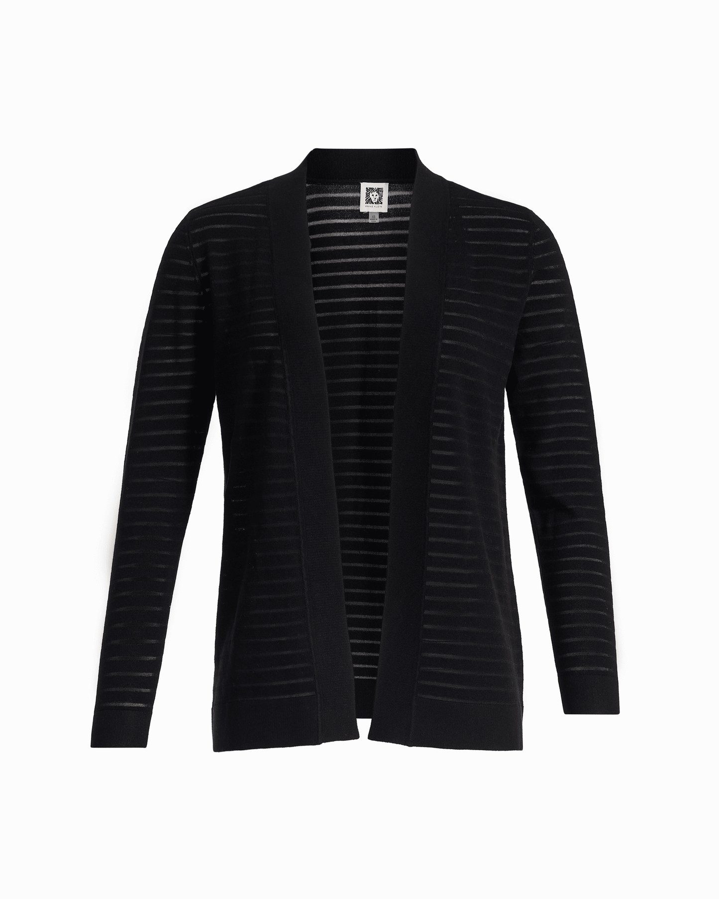 Anne Klein Petite Sheer Stripe Open Front Cardigan