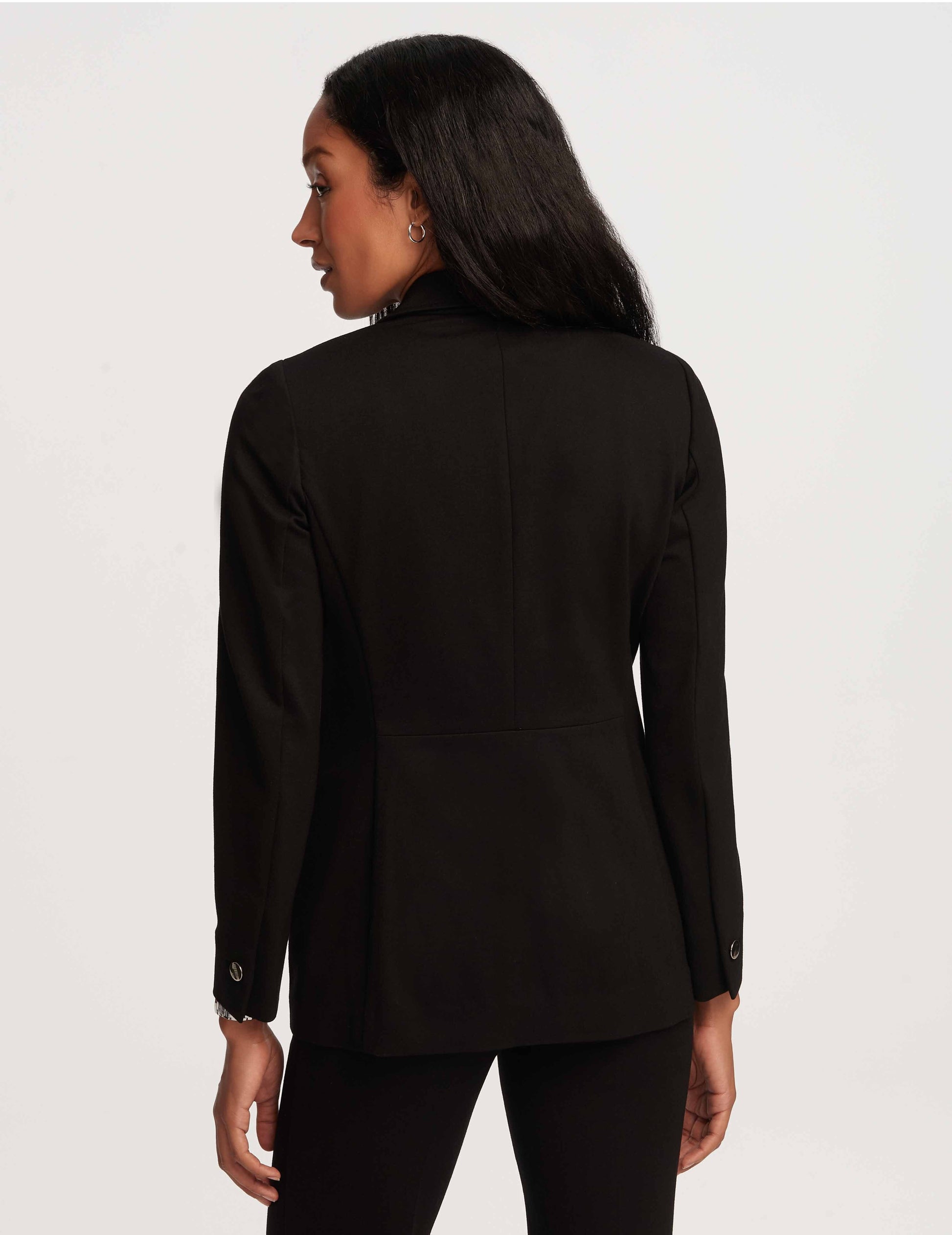 Anne Klein Plus Compression Double Breasted Blazer