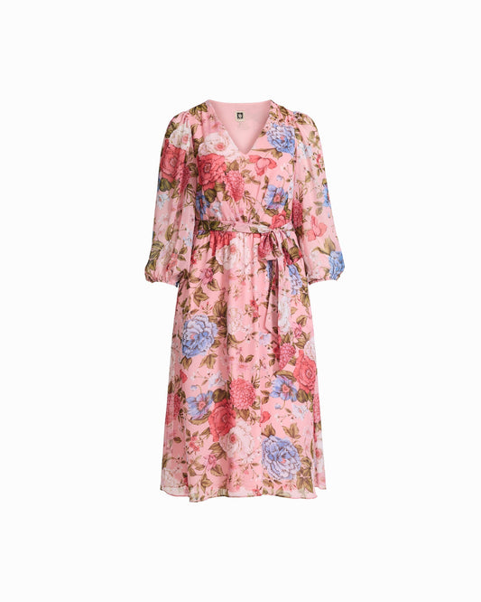 Anne Klein Three-Quarter Sleeve Midi Dress