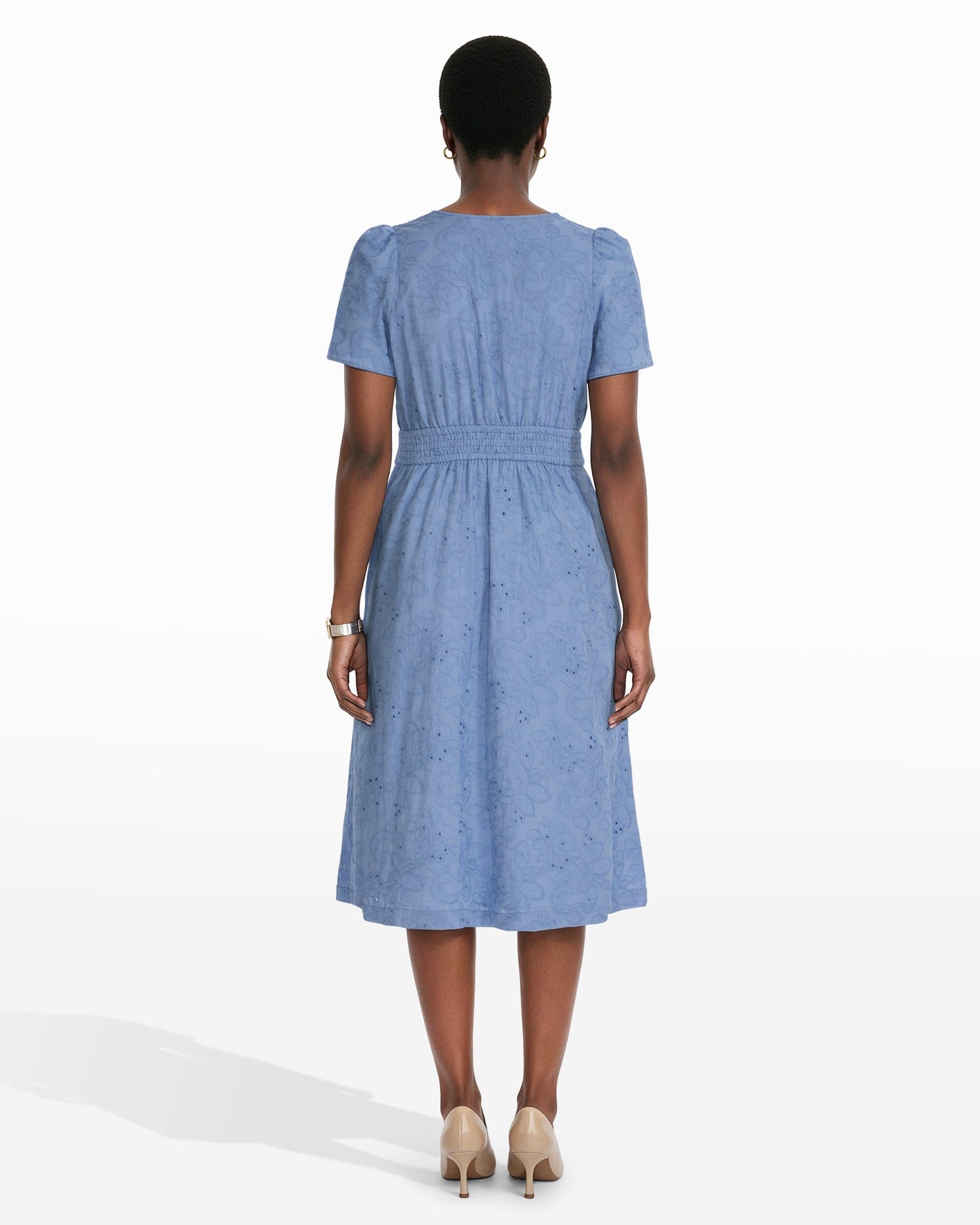 Anne Klein Short Sleeve Midi Dress