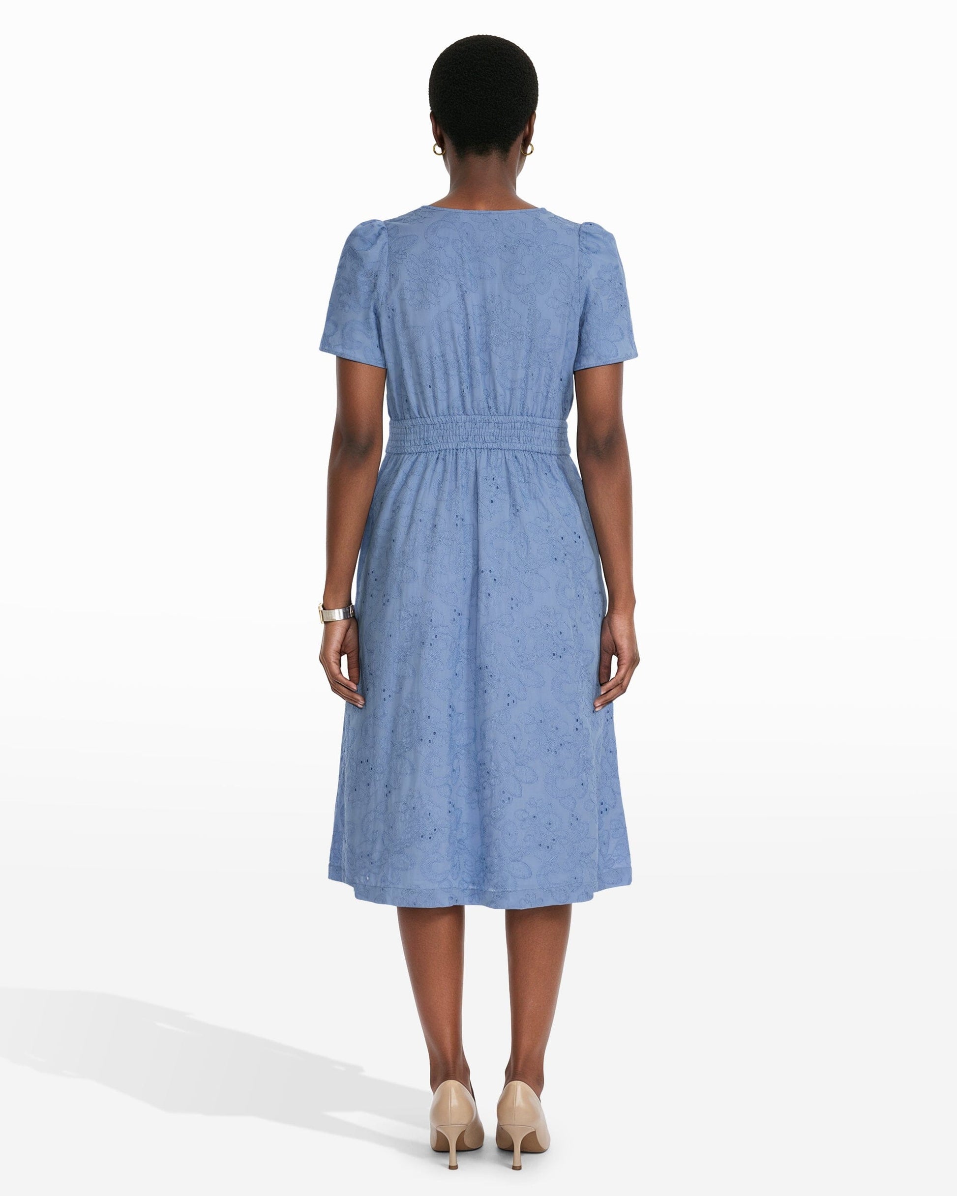 Anne Klein Short Sleeve Midi Dress