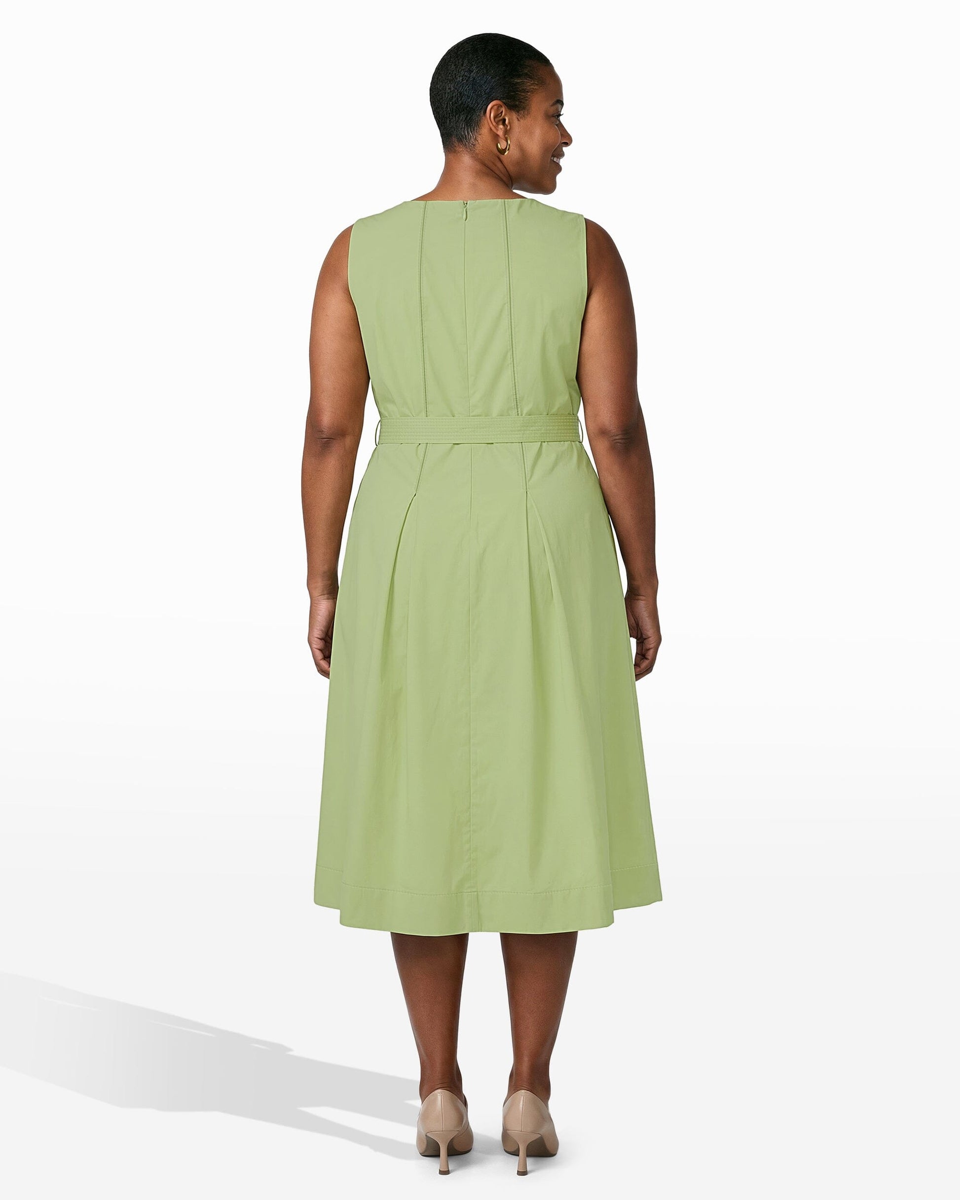 Anne Klein Paneled Bodice Midi Dress