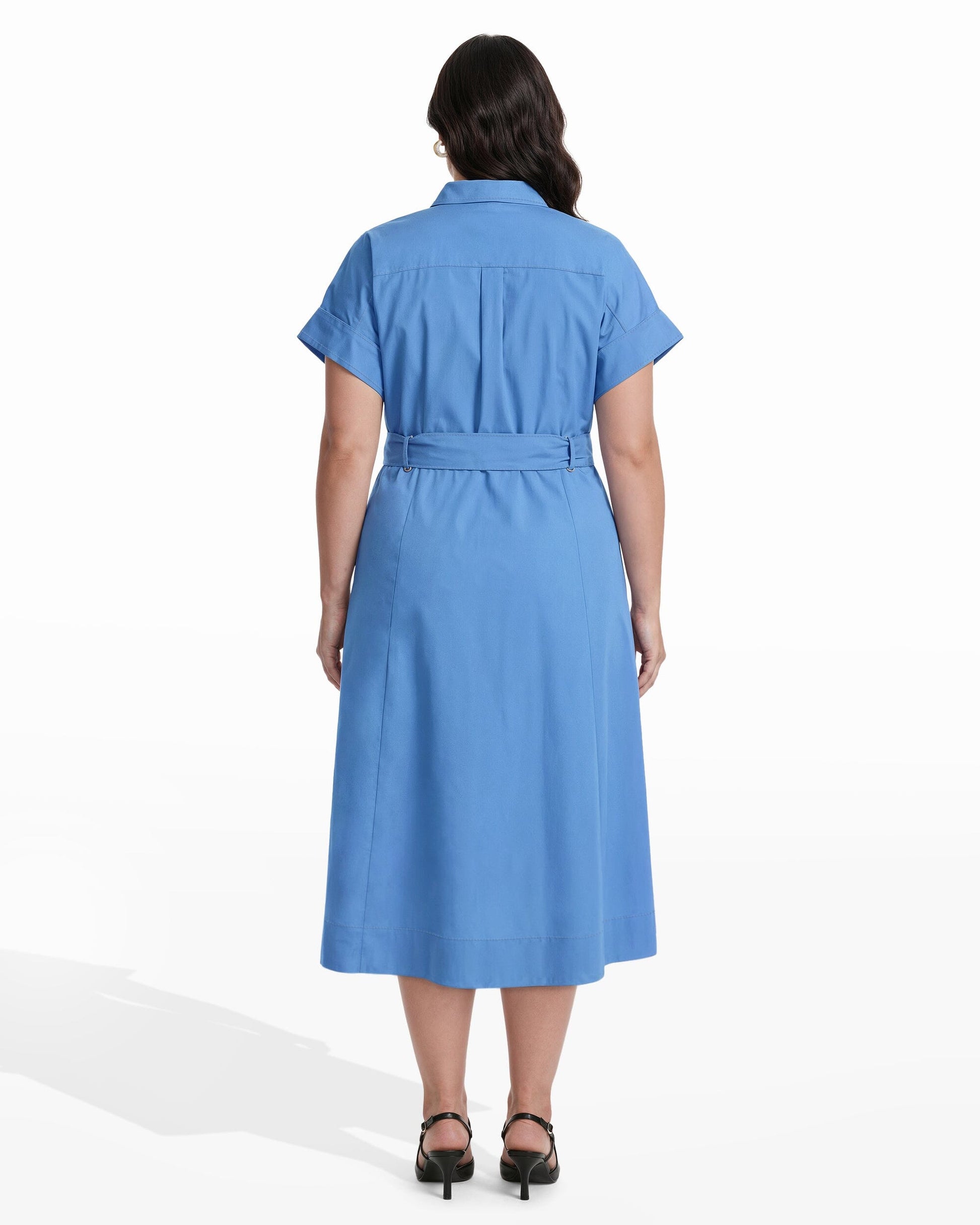 Anne Klein Shirt Dress With Belt Detail