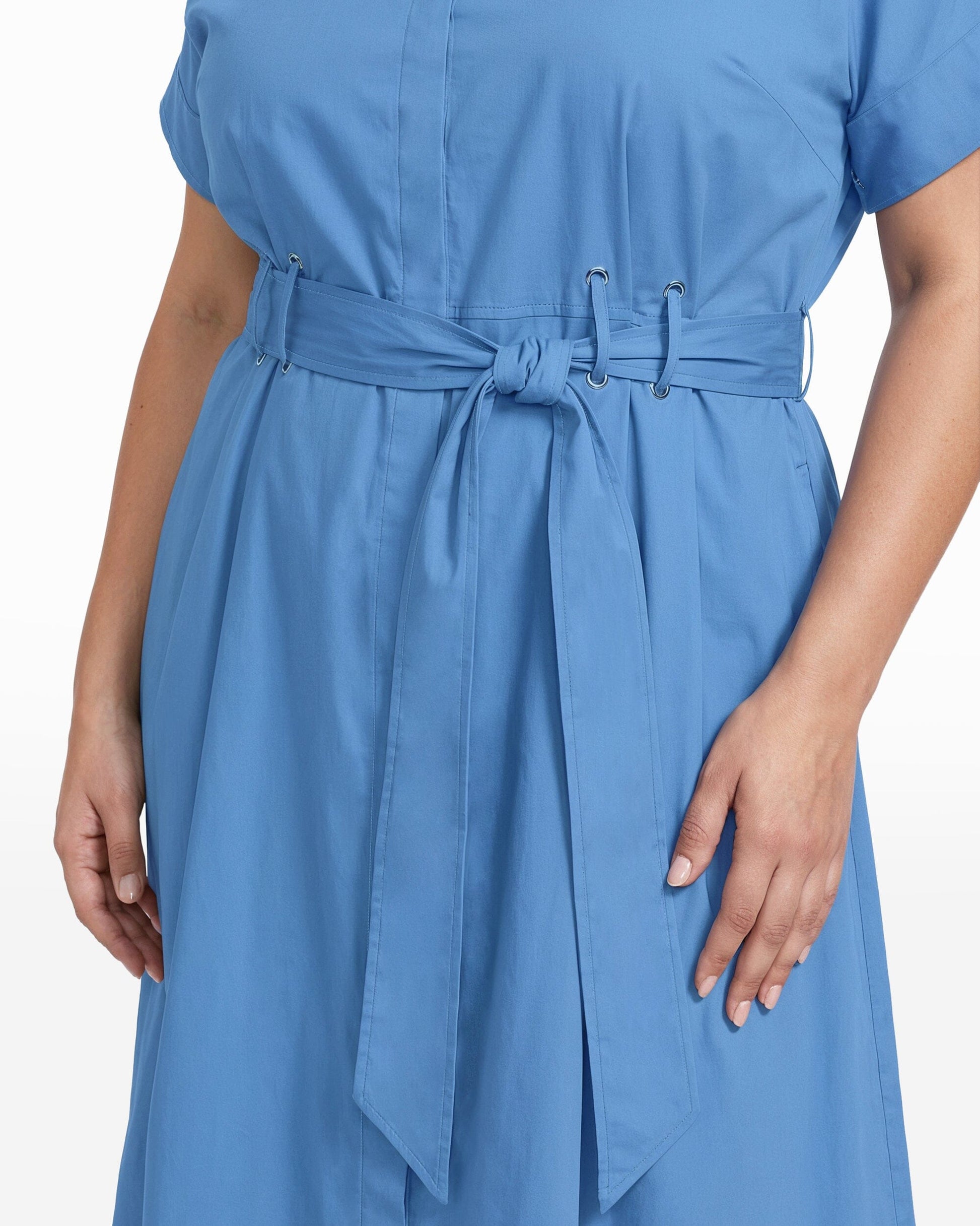 Anne Klein Shirt Dress With Belt Detail