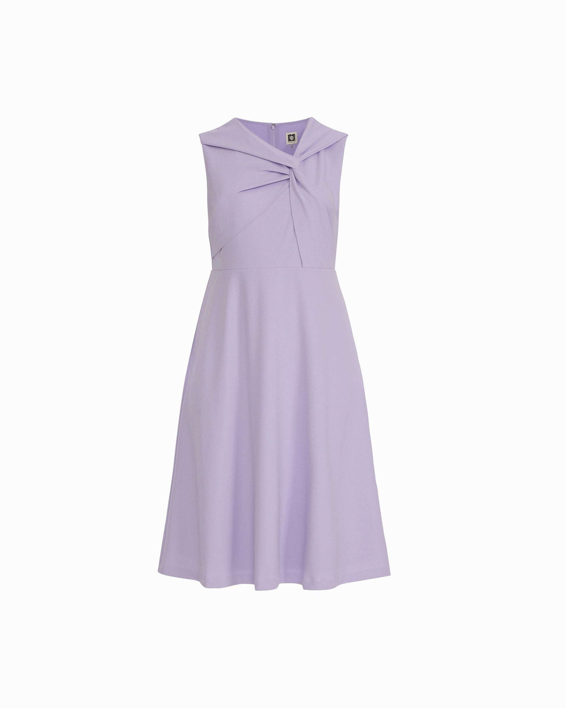 Anne Klein Twist Front A-line Midi Dress
