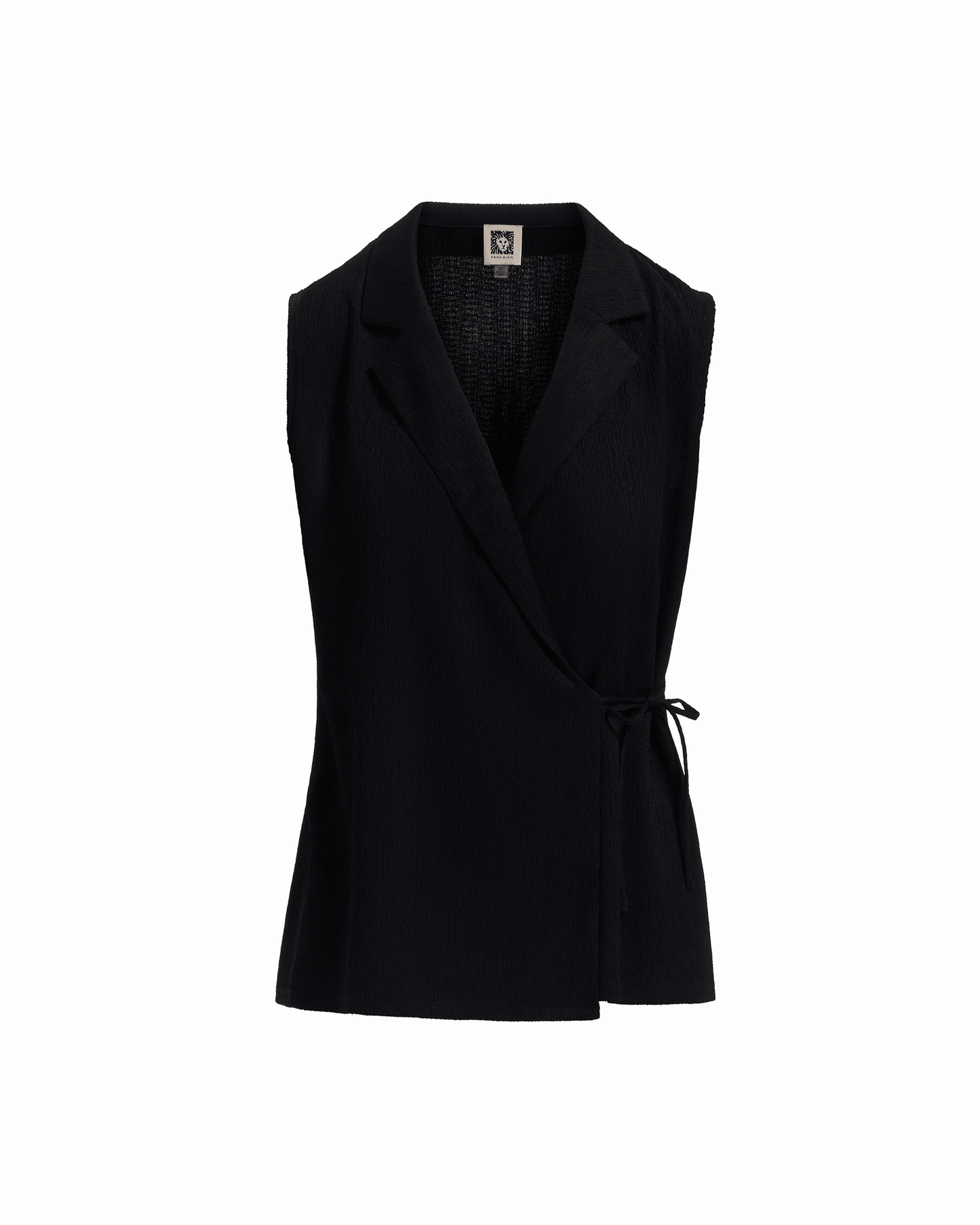 Anne Klein Notch Neck Wrap Knit Top