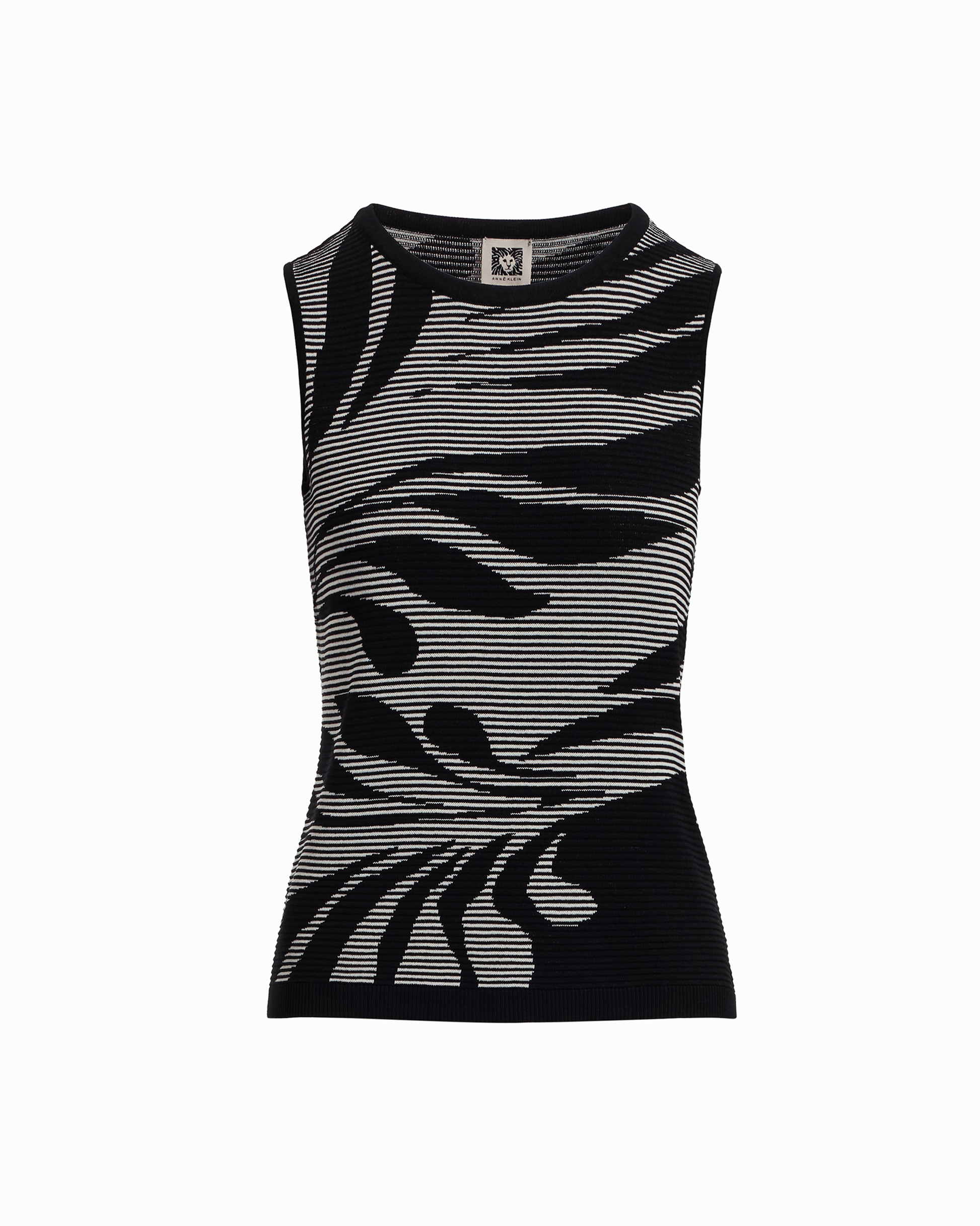 Anne Klein Ottoman Jacquard Sleeveless Tank