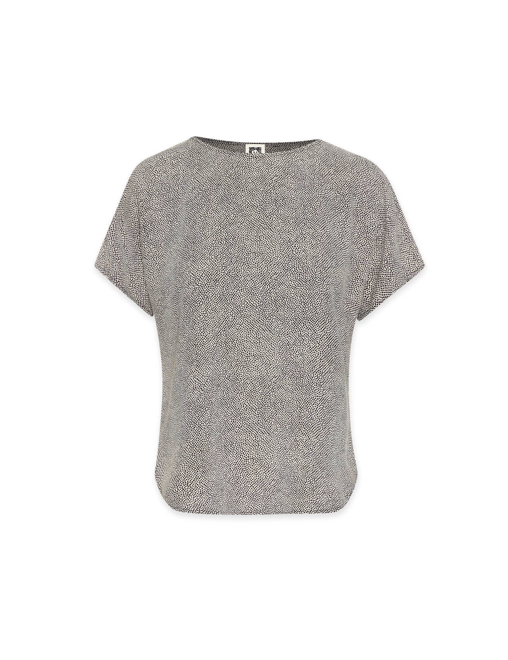 Anne Klein Petite Bateau Neck Blouse, Mini Dot Print