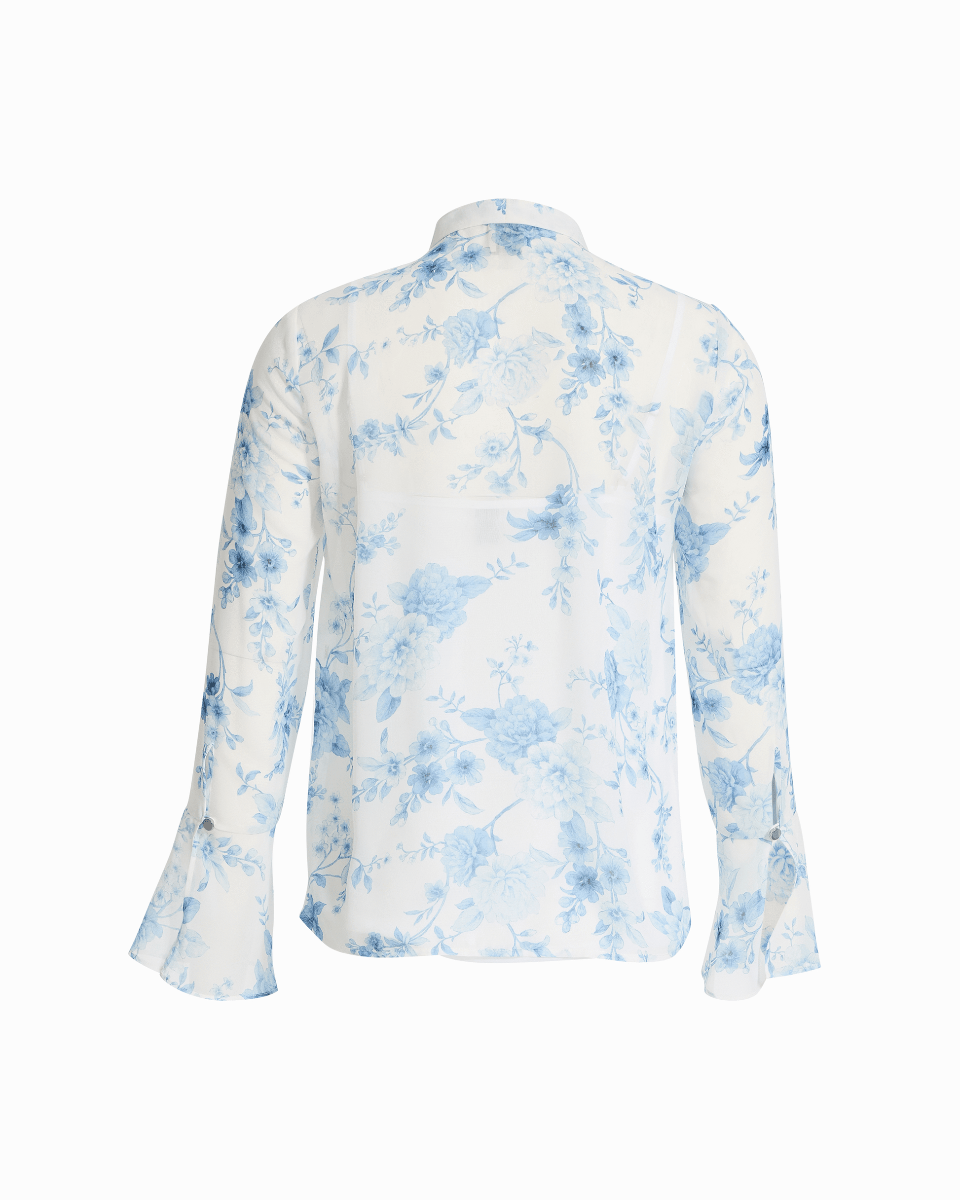 Anne Klein Ruffle Tie Neck Petite Blouse
