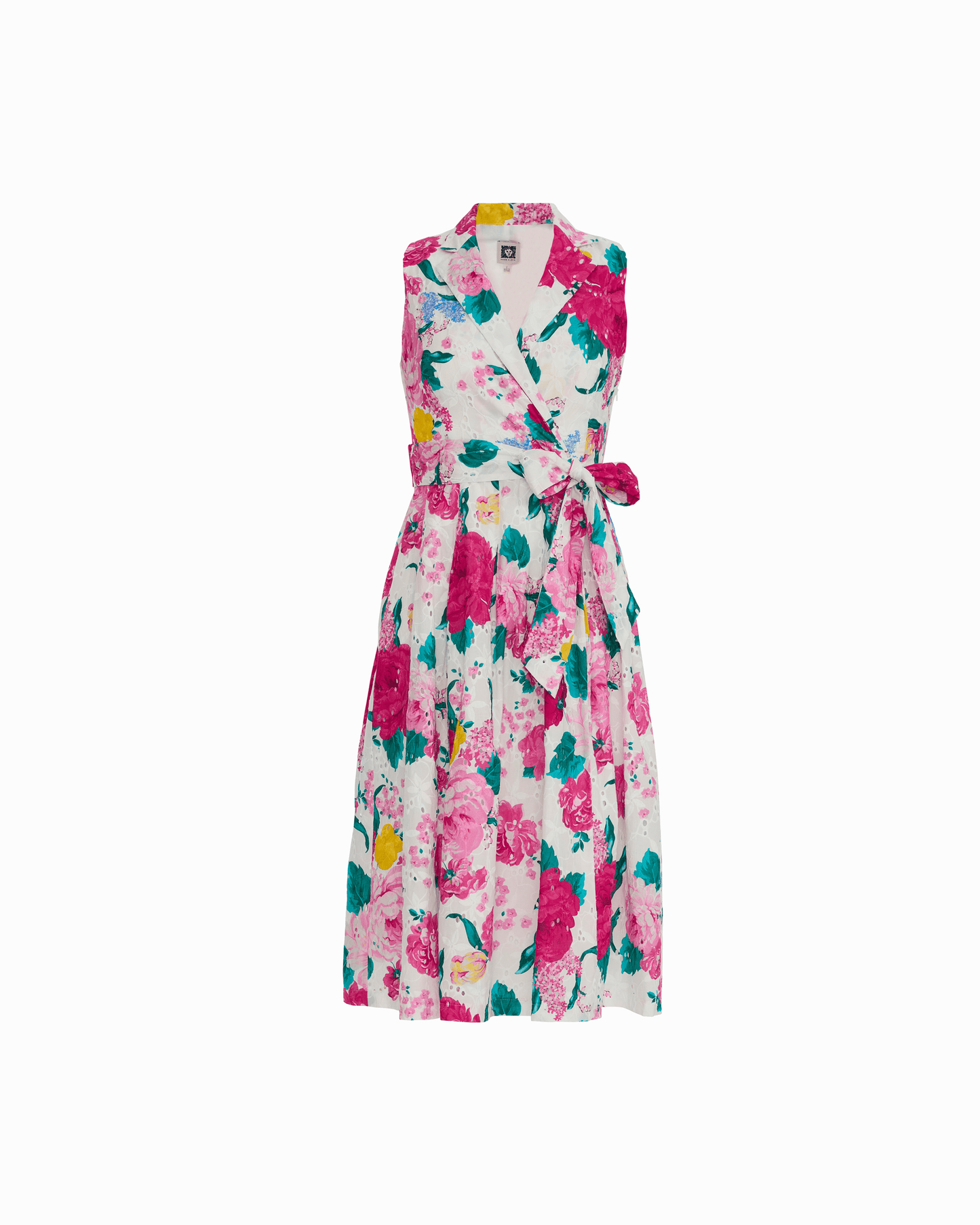 Anne Klein Notched Collar Wrap Dress Petite