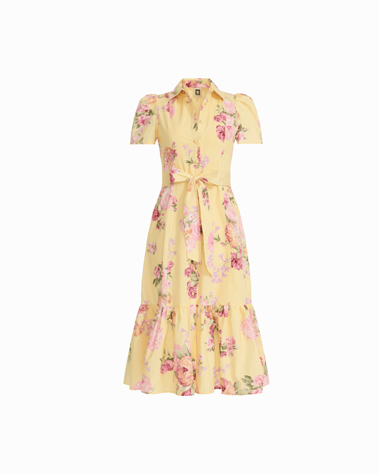 Anne Klein Short Sleeve Tiered Shirt Dress