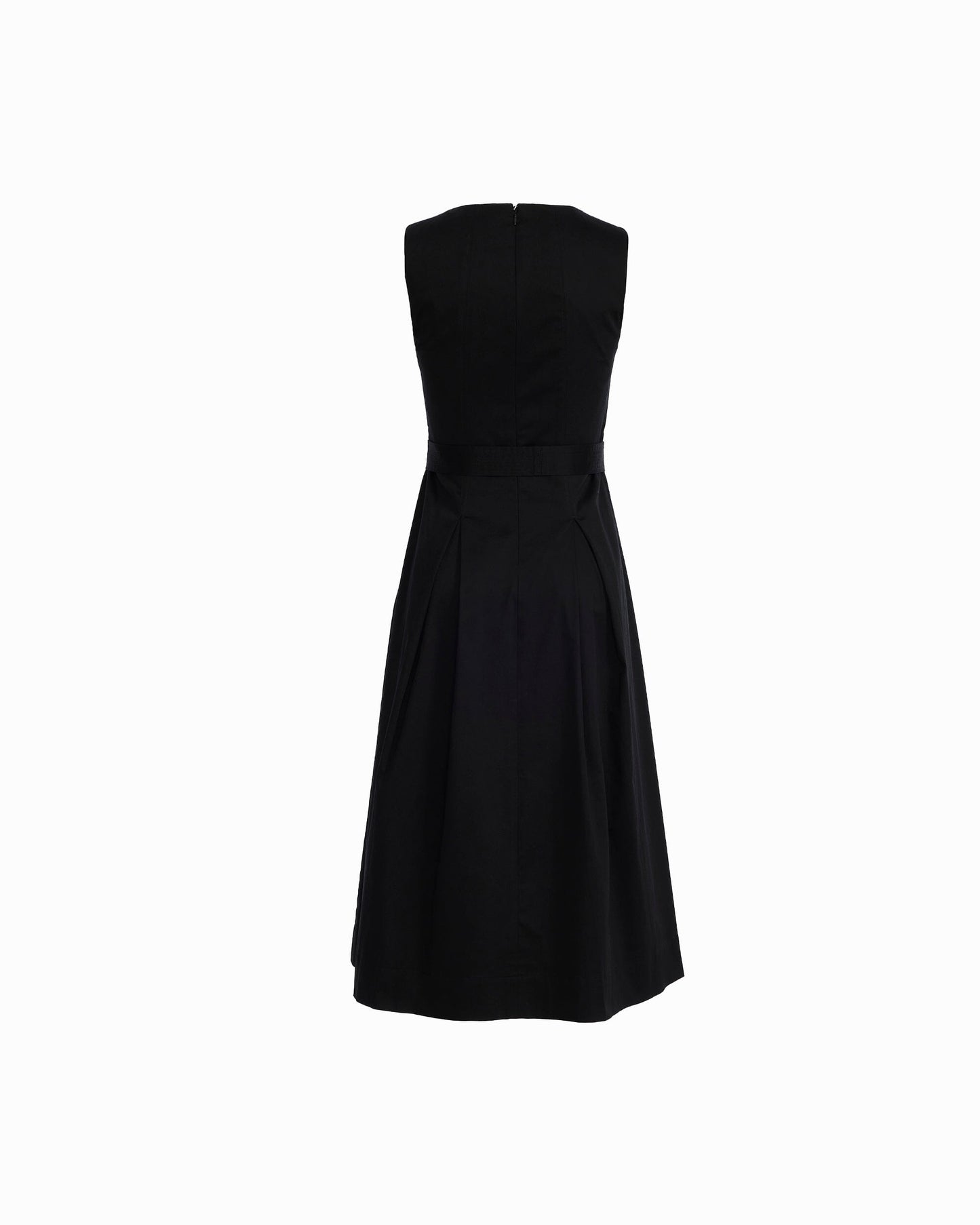 Anne Klein Paneled Bodice Jewel Neck Midi Dress