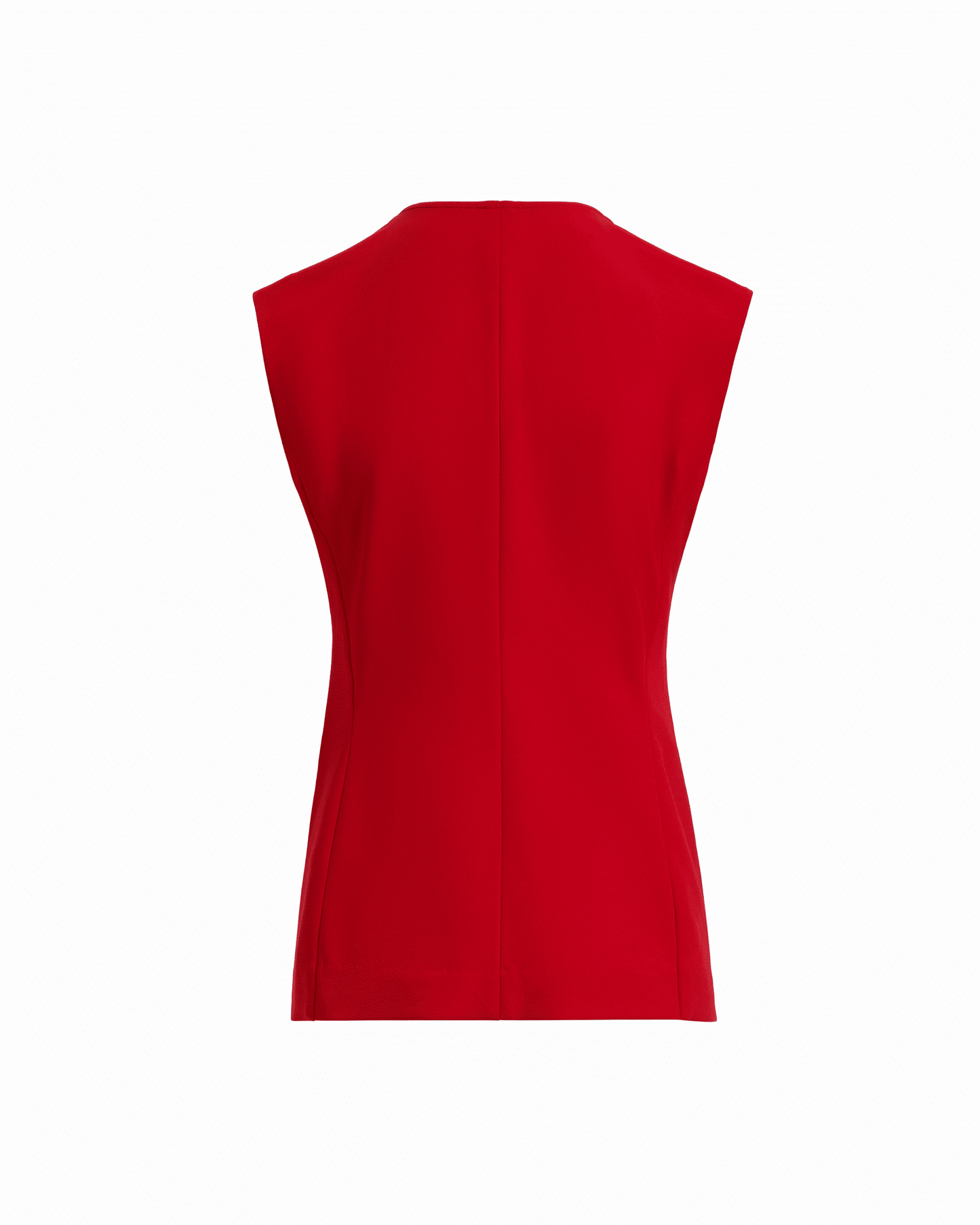 Anne Klein Four-Button Sleeveless Vest Jacket
