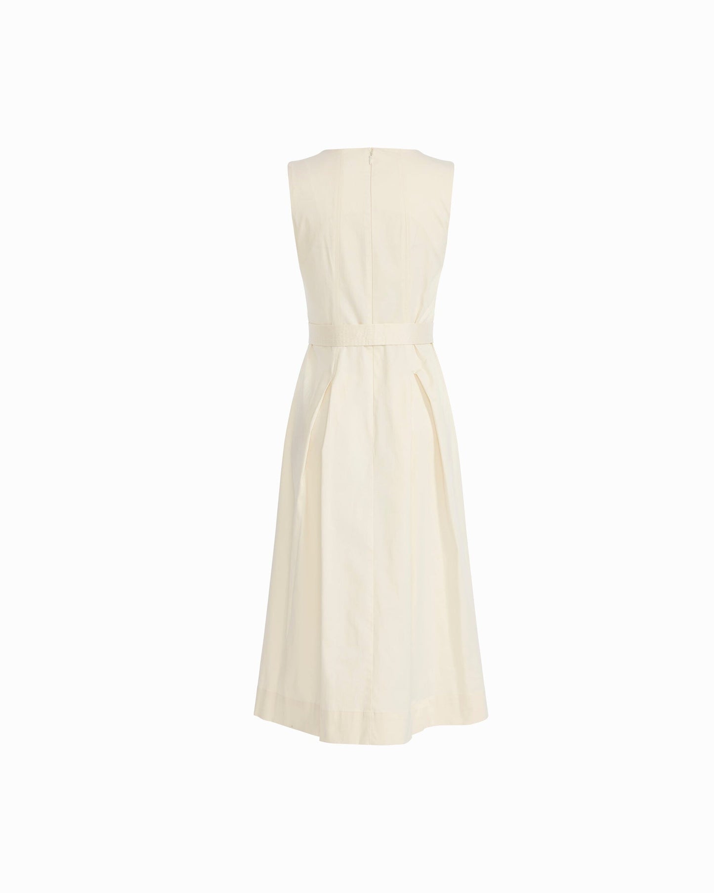 Anne Klein Paneled Bodice Jewel Neck Midi Dress