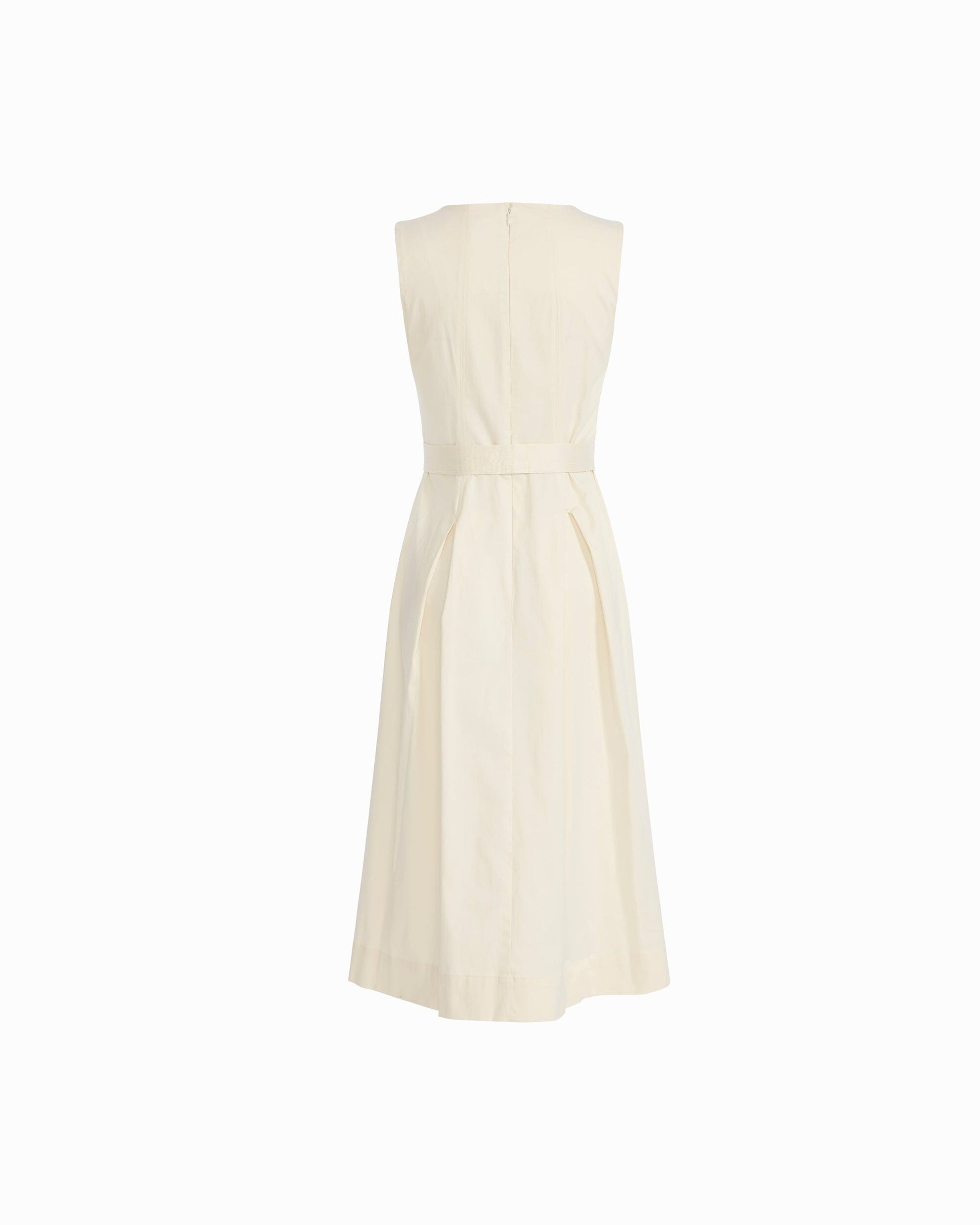 Anne Klein Paneled Bodice Jewel Neck Midi Dress