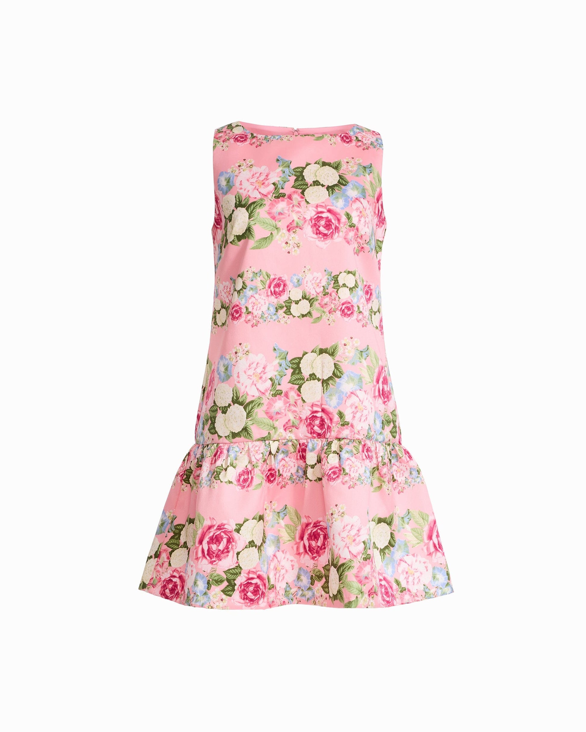 Anne Klein Boat Neck Flounce Shift Dress