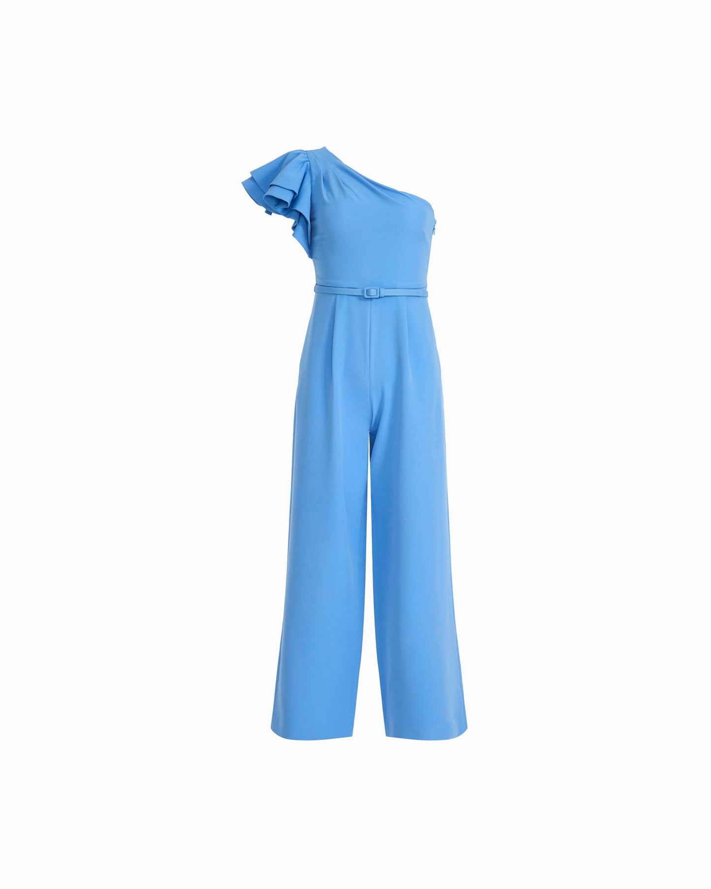 Anne Klein One Shoulder Ruffle Jumpsuit