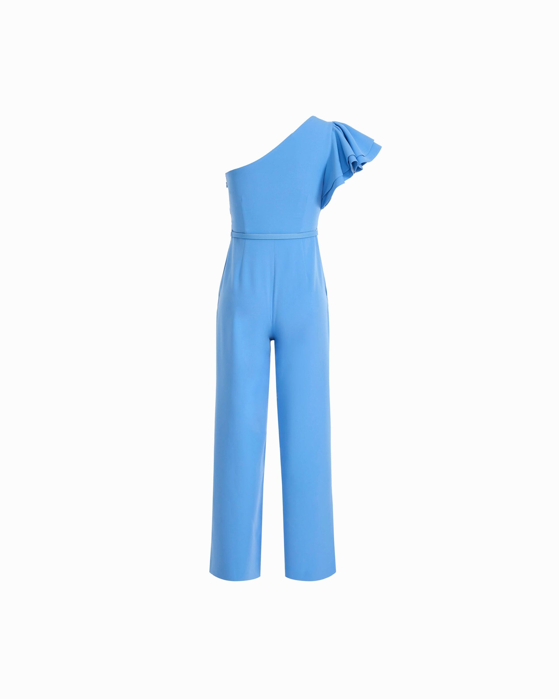 Anne Klein One Shoulder Ruffle Jumpsuit