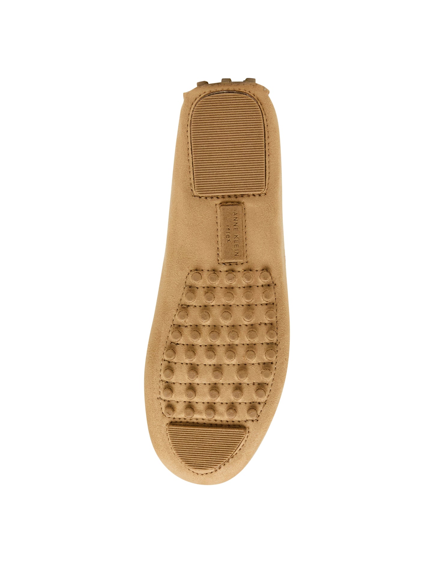Anne Klein Chrystie Moccasin Loafer in Camel Suede