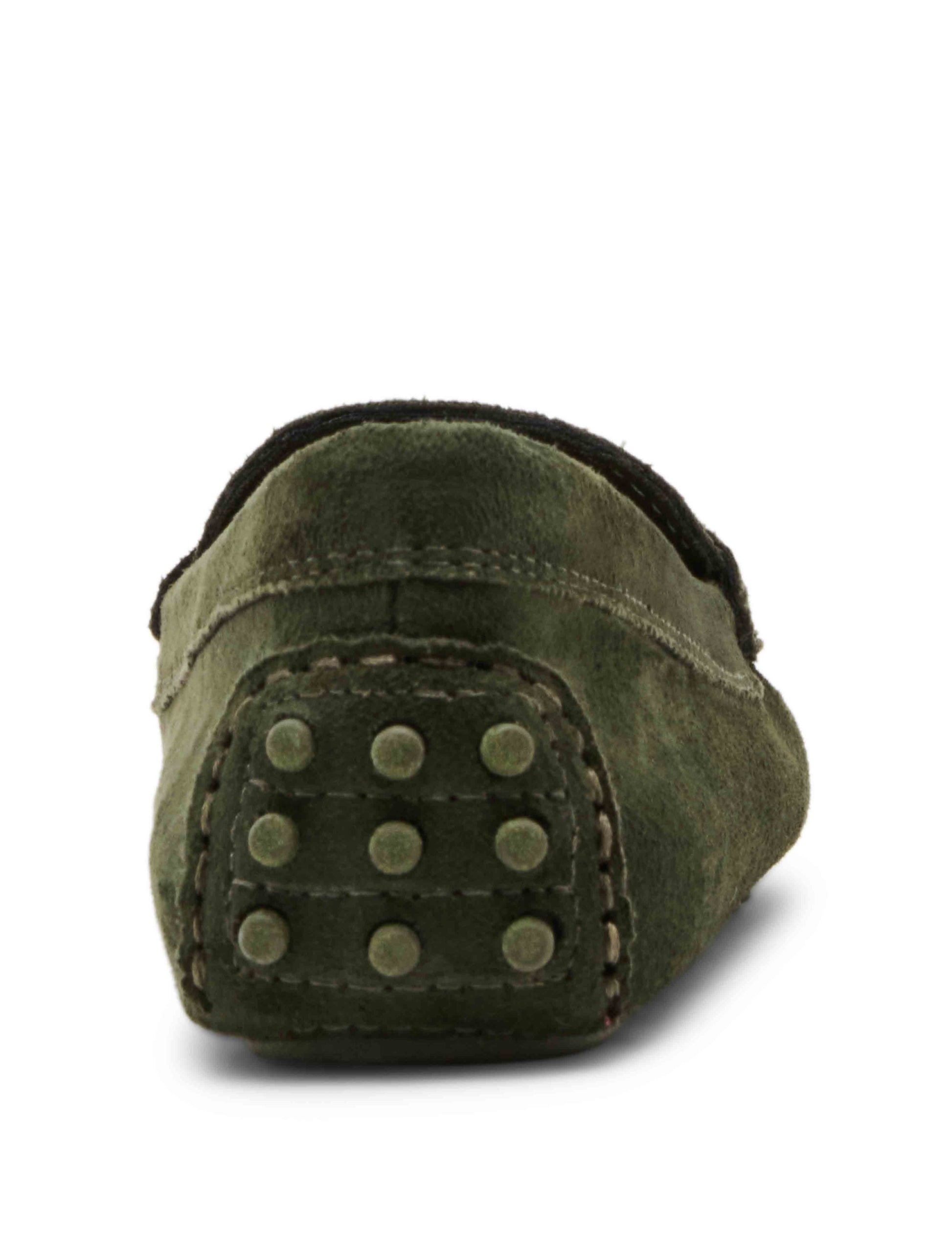 Anne Klein Chrystie Moccasin Loafer in Olive Suede