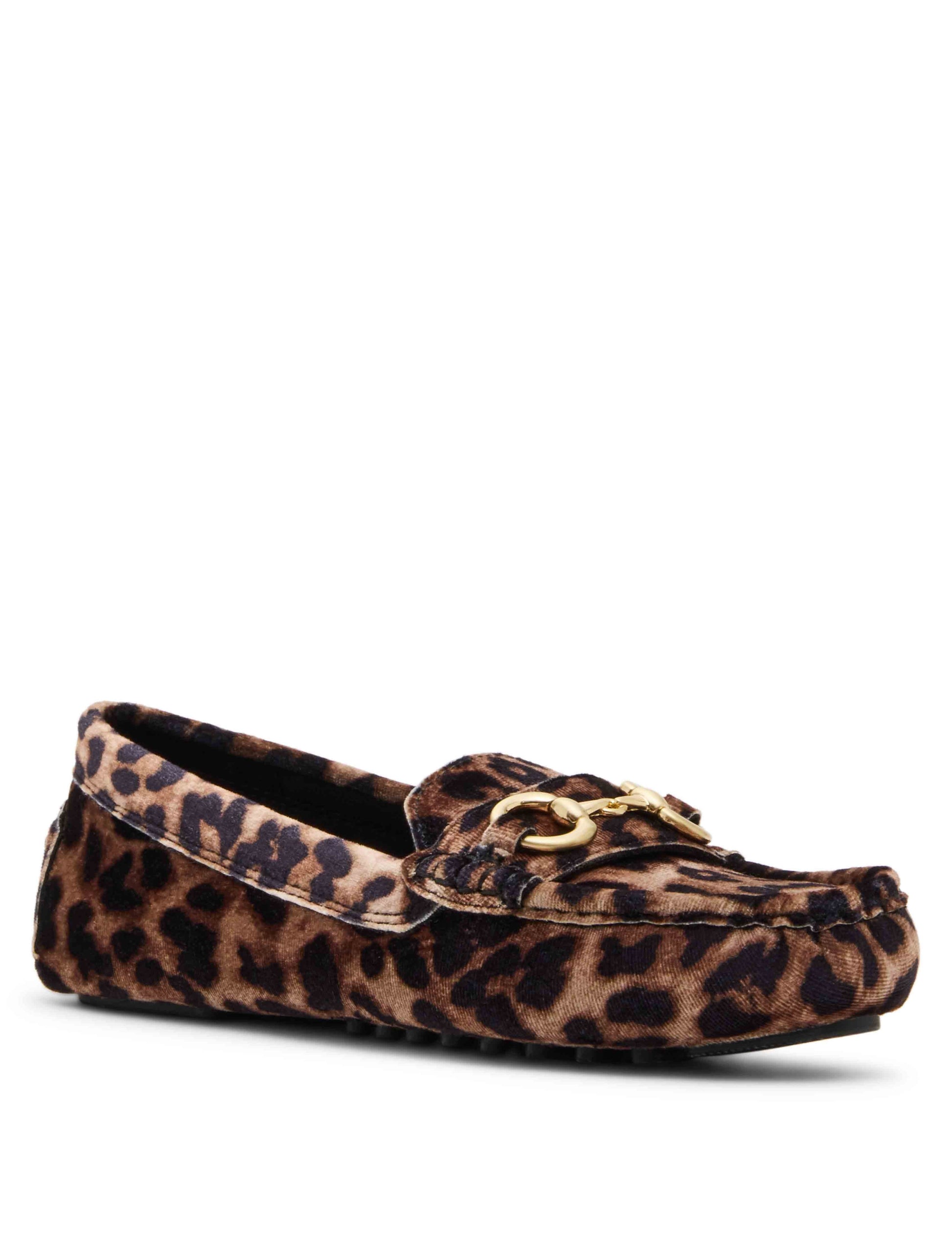 Anne Klein Chrystie Leopard Print Moccasin Loafer