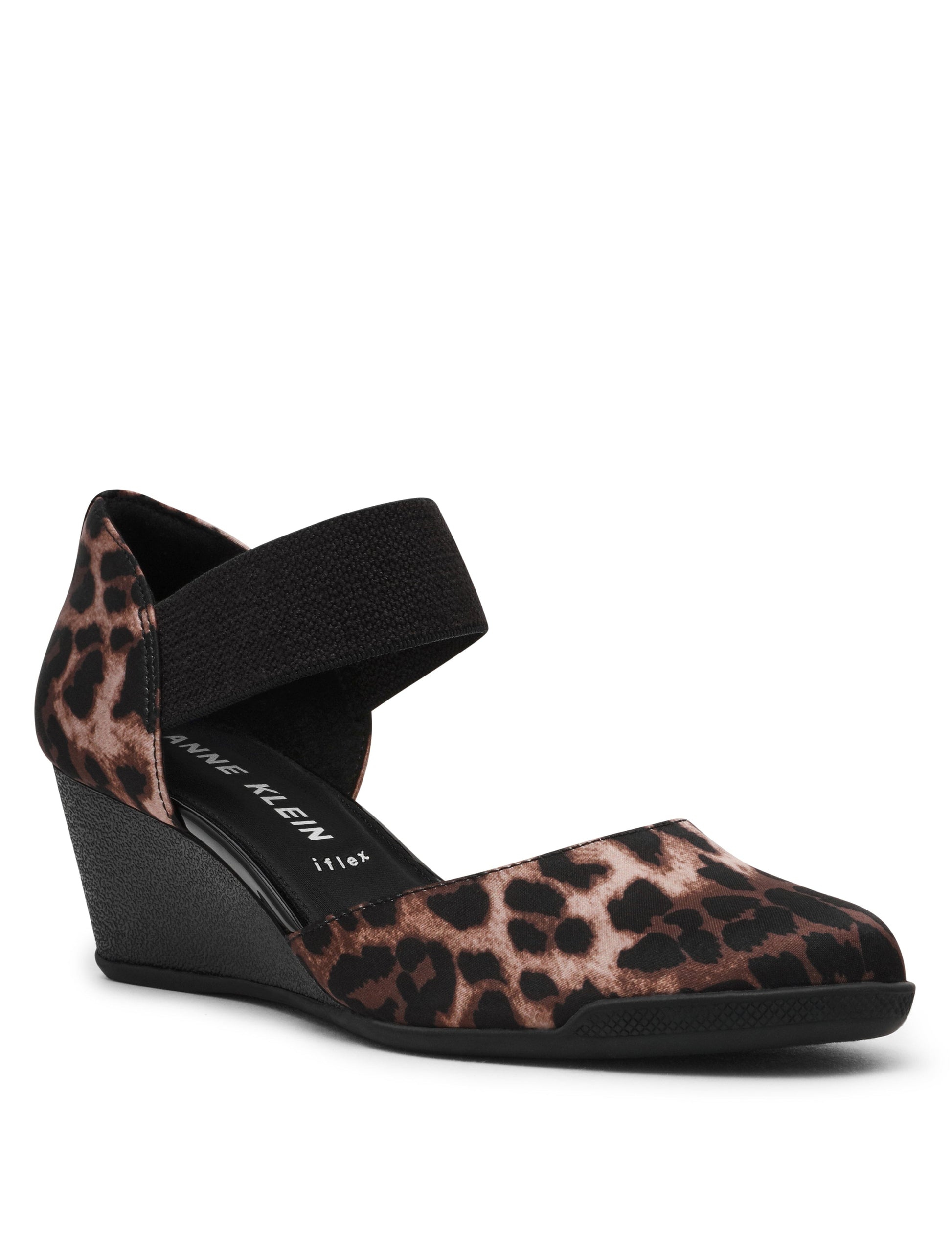Anne Klein Tiffany Leopard Print Wedge Pump