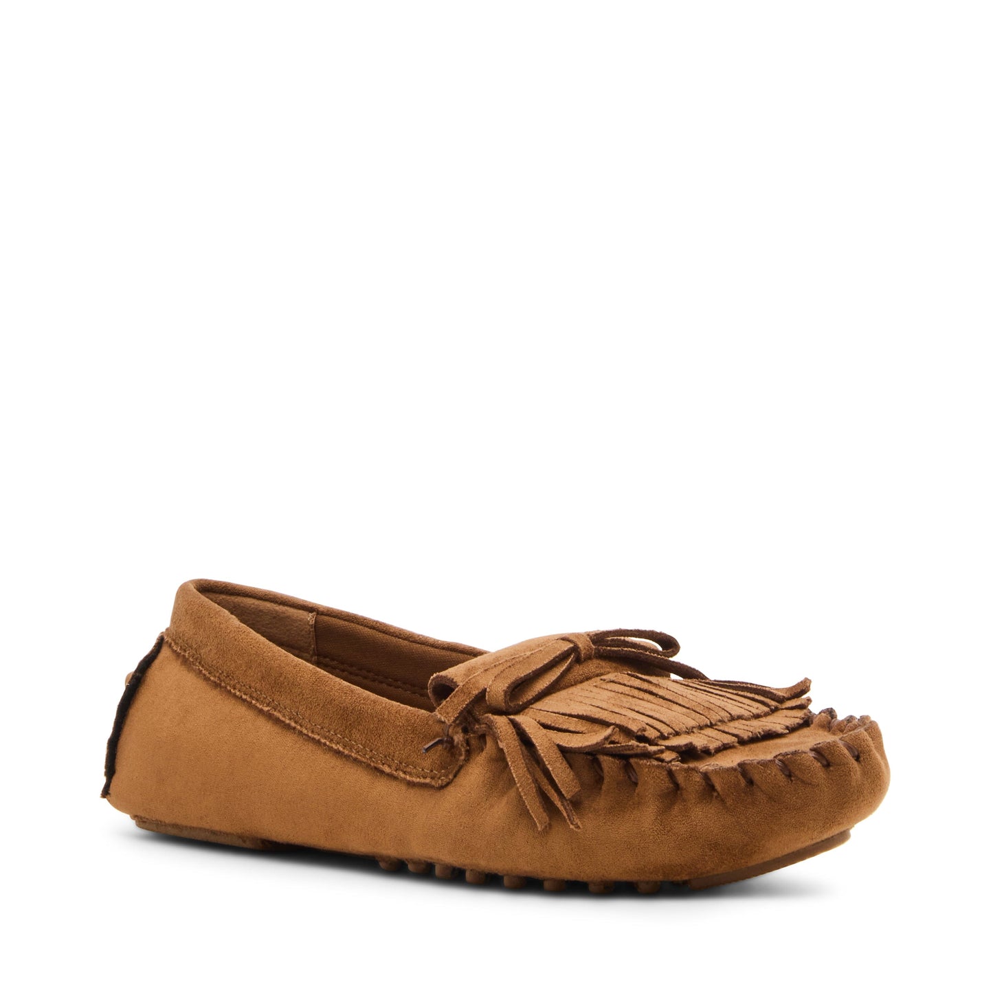 Anne Klein Cali Suede Fringe Moccasin Loafer