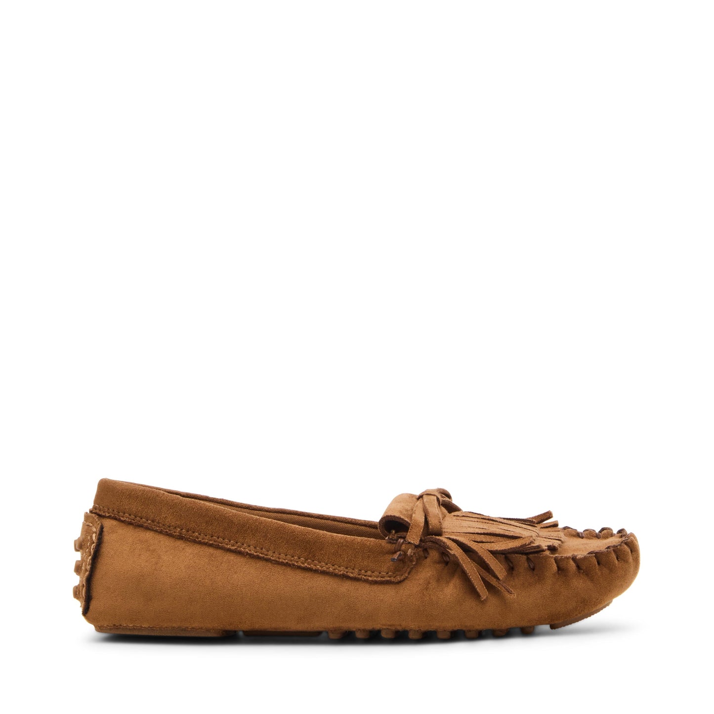 Anne Klein Cali Suede Fringe Moccasin Loafer