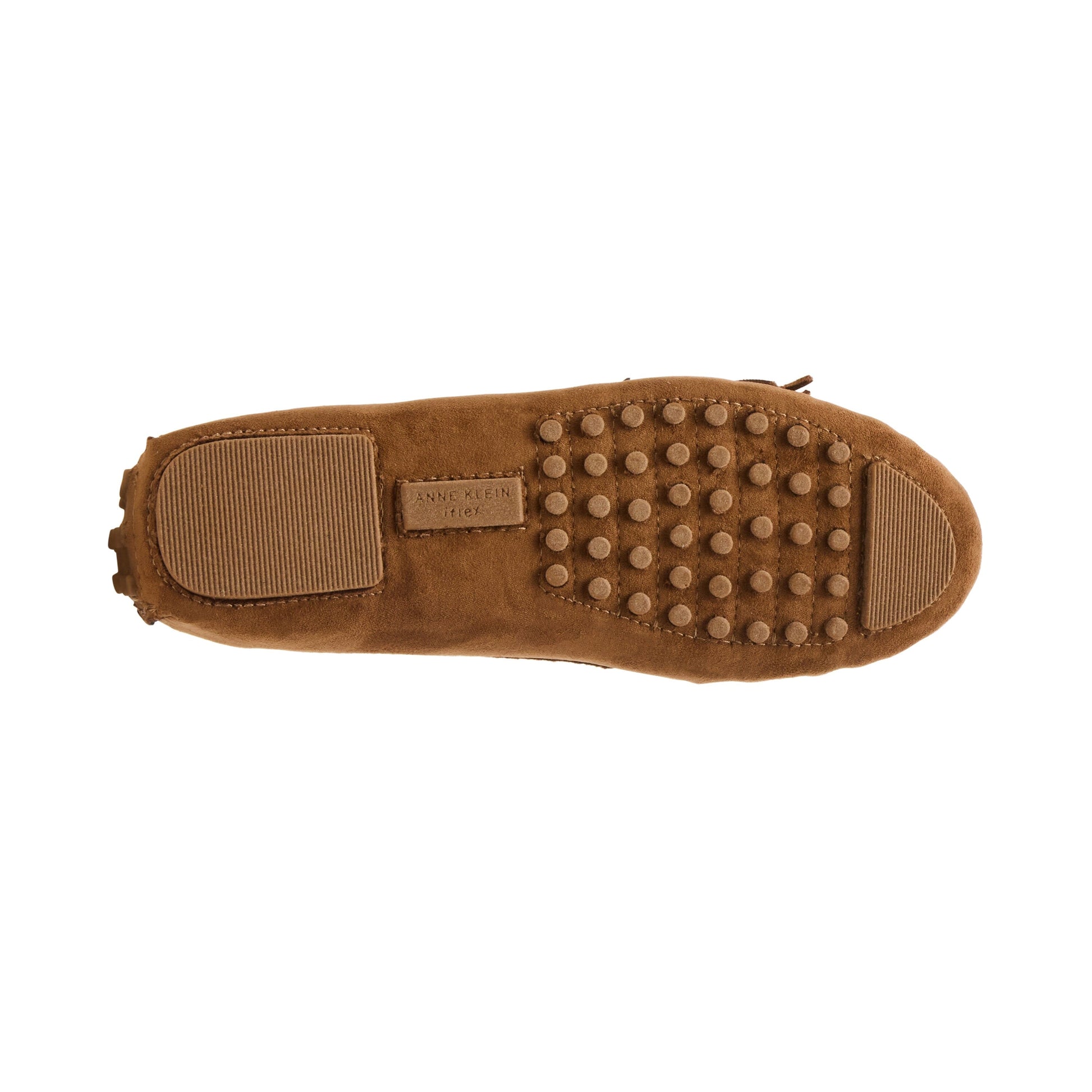 Anne Klein Cali Suede Fringe Moccasin Loafer