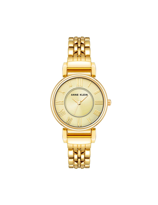 Anne Klein Roman Numeral Dial Watch in Gold-Tone