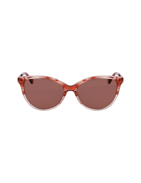 Anne Klein Anne Klein Blush Gradient Uplifting Rectangle Sunglasses