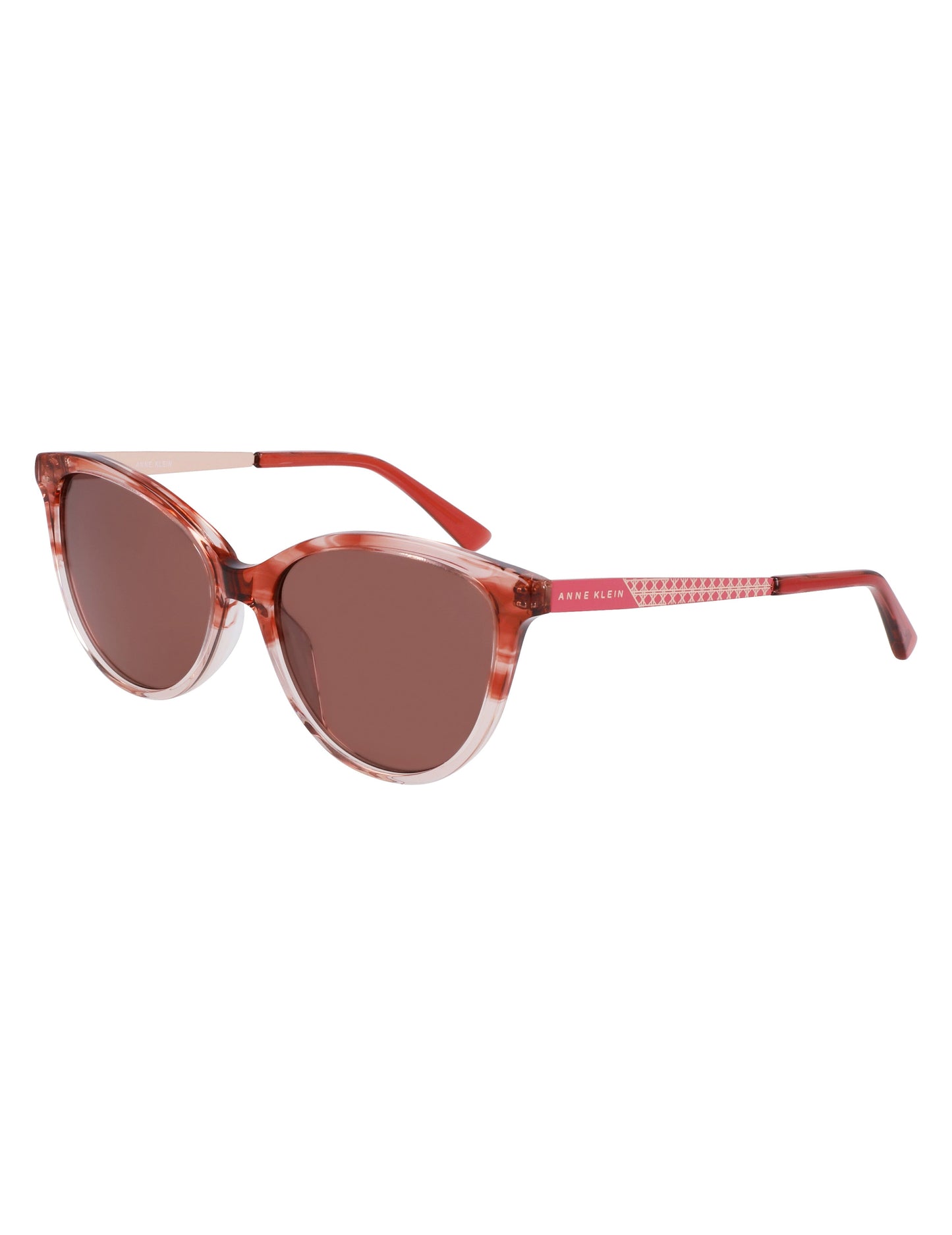 Anne Klein Anne Klein Blush Gradient Uplifting Rectangle Sunglasses