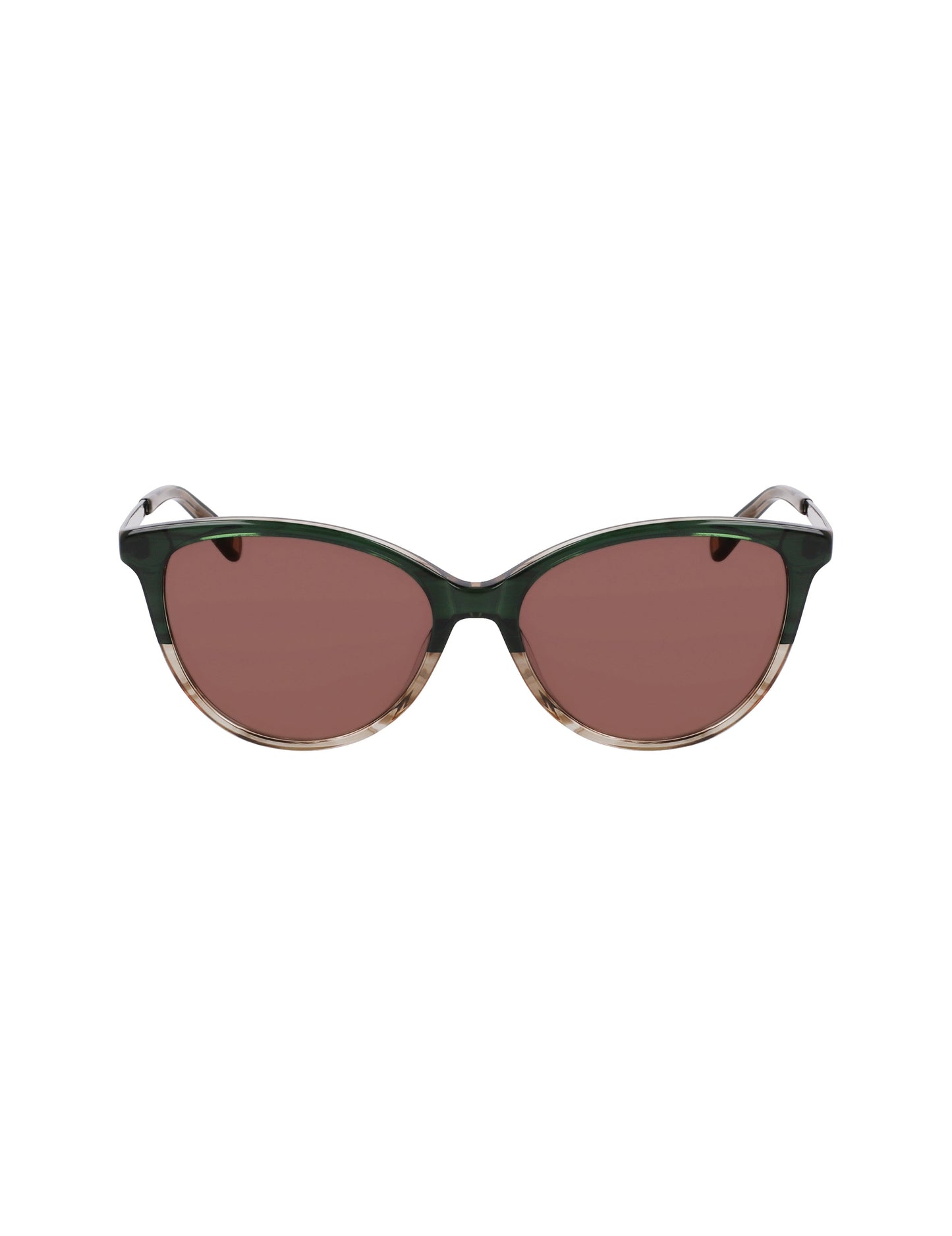Anne Klein Anne Klein Olive Gradient Uplifting Rectangle Sunglasses